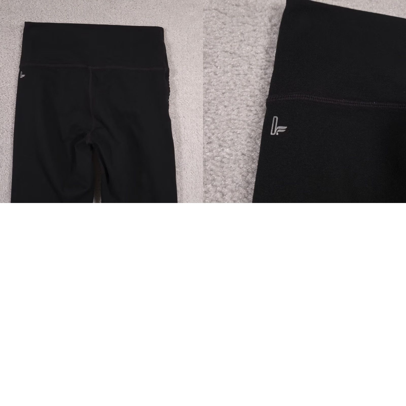 Fabletics VINTAGE High Waist Leggings Womens Small Black Ribbed Athletic Yoga Compression Pants Size 28" / US 6 / IT 42 - 9 Thumbnail
