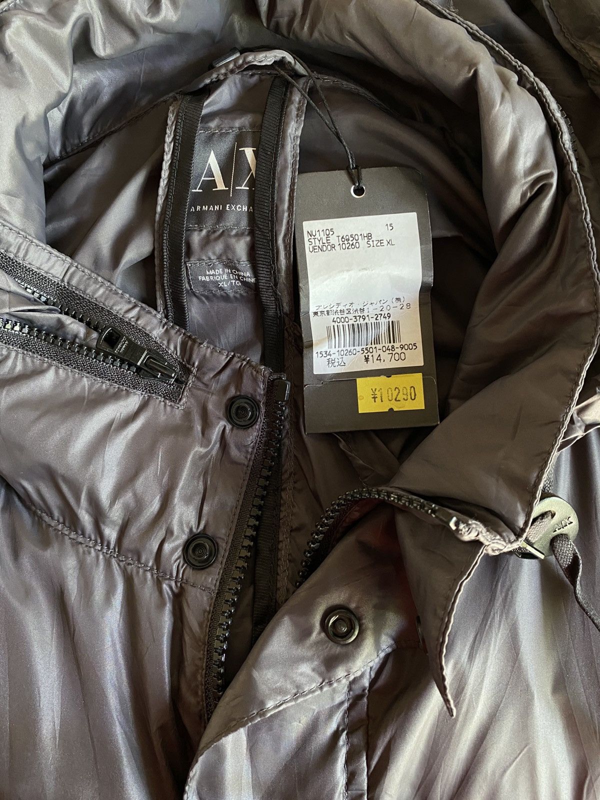Armani Exchange ARMANI EXCHANGE Gray Utility Vest with Multiple Pockets Size US XL / EU 56 / 4 - 3 Thumbnail