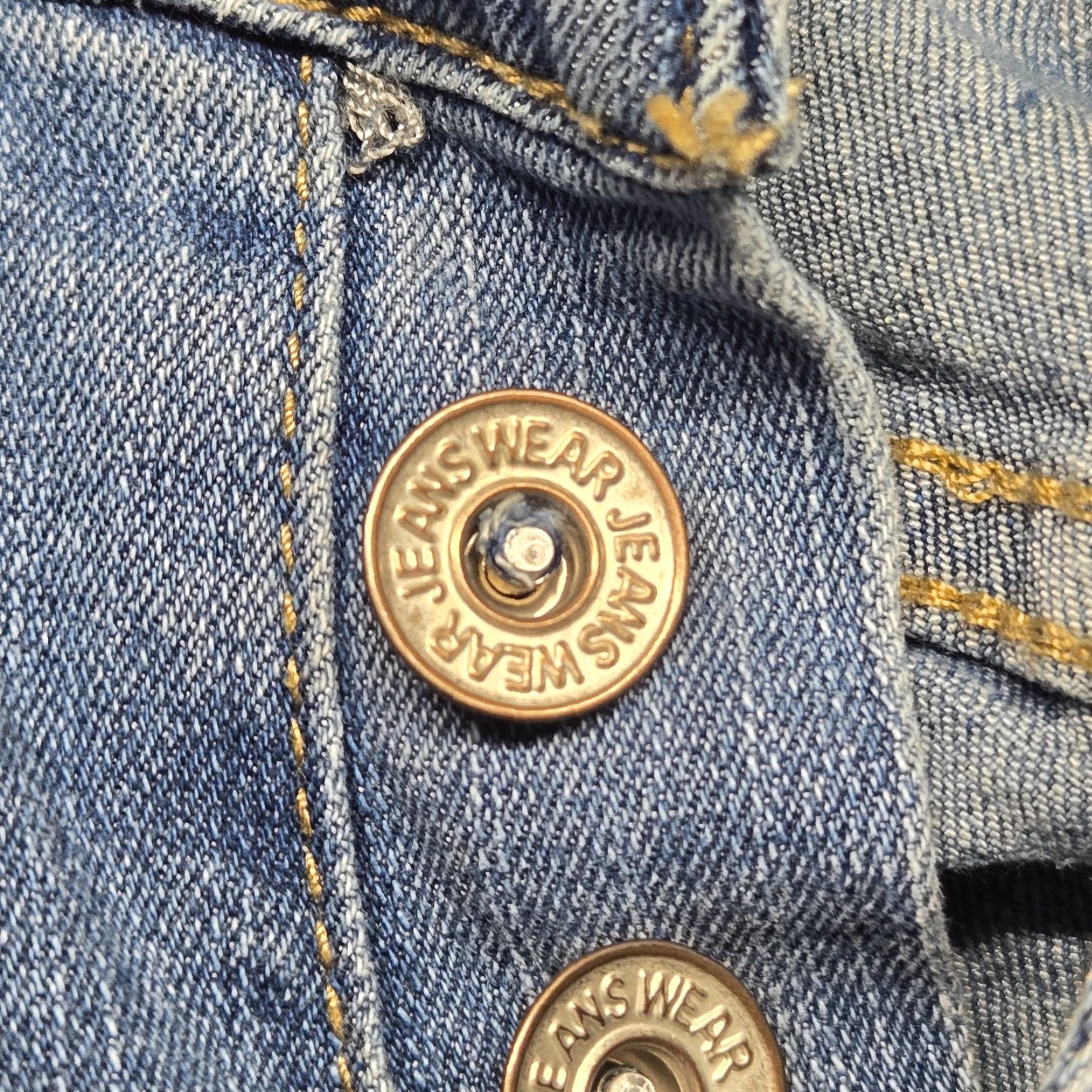 Denime Blue Jeans Denim 4 Button Flair Cut Pants Adult Women's XL Blue Denim Skinny PANTS Womens XL Modern Casual Workwear Size 40" / US 18 - 3 Thumbnail