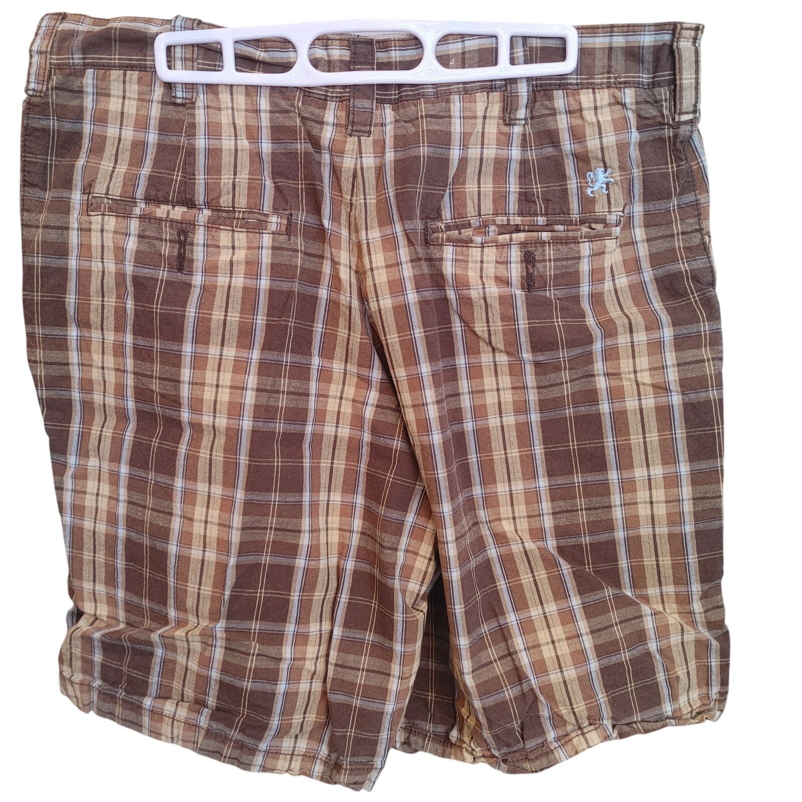 Other Mossimo Supply Co. Men's 36 Red/Brown Checker Plaid Shorts Size US 36 / EU 52 - 2 Thumbnail