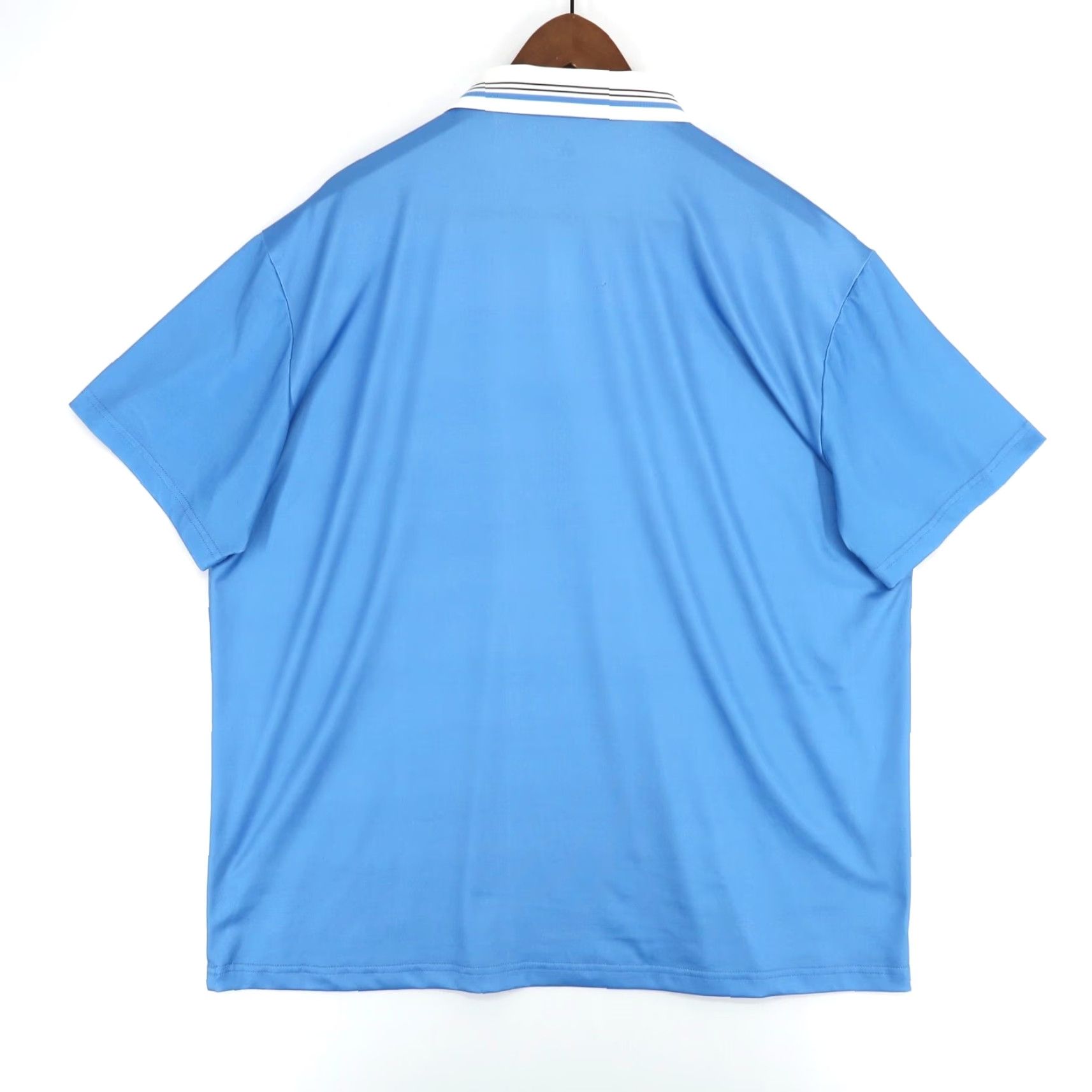 Vintage Speed Your Run Polo Shirt Mens XL Blue White American Flag Short Sleeve SR Shirt Size US XL / EU 56 / 4 - 2 Thumbnail