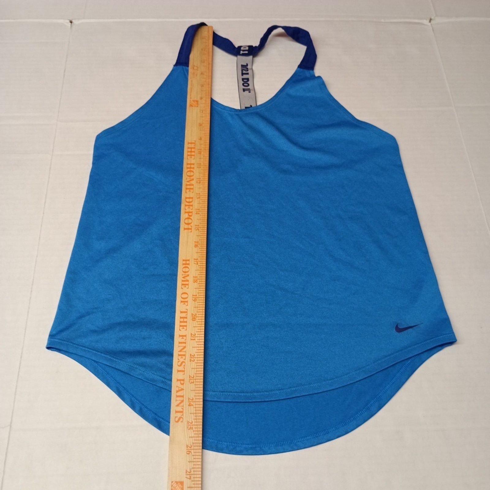 Nike Nike Dri-Fit Just Do It Blue Racer Back Women’s Tank Top M Size M / US 6-8 / IT 42-44 - 4 Thumbnail