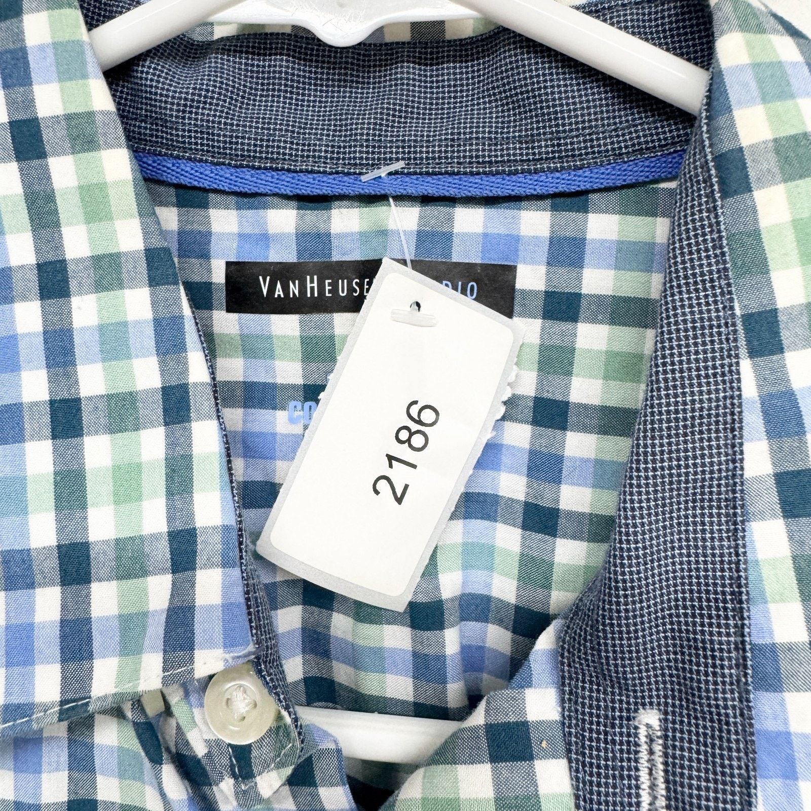 Van Heusen Van Heusen Small Slim Fit Collared Long Sleeve Button Down Size US S / EU 44-46 / 1 - 2 Thumbnail