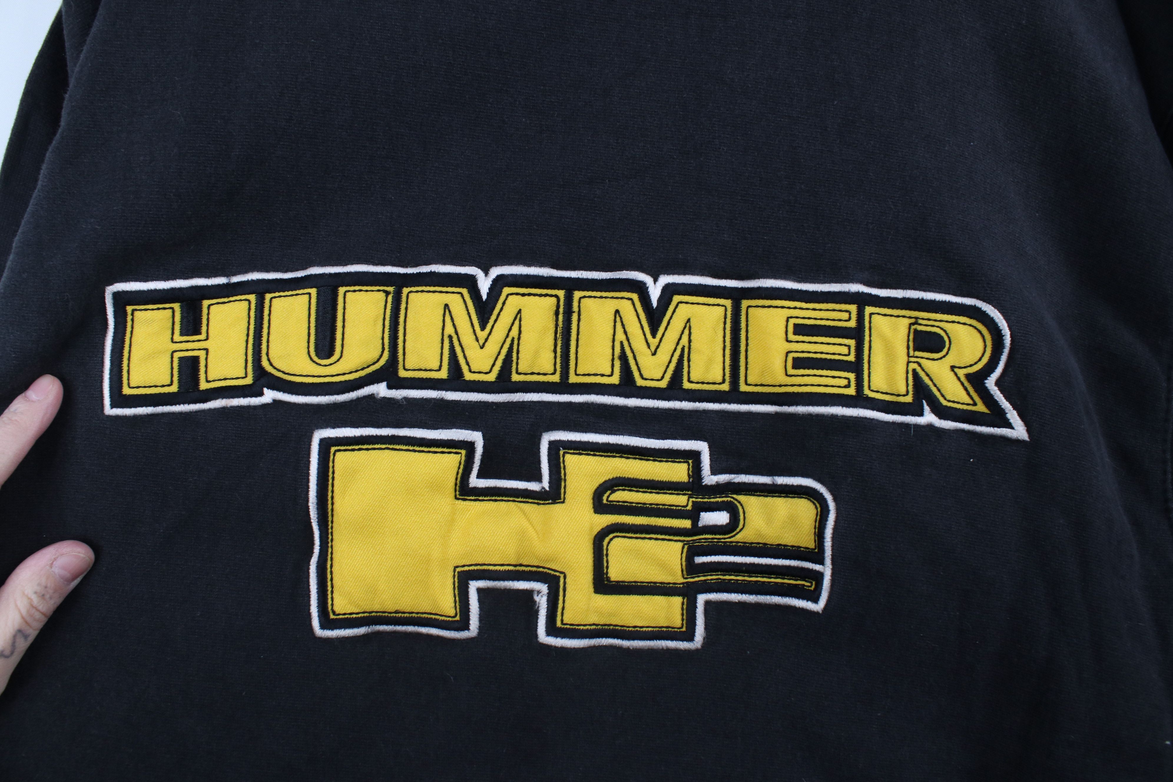 Vintage Vintage 90s Y2K Spell Hummer H2 Crewneck Sweatshirt Black Size US XL / EU 56 / 4 - 4 Thumbnail