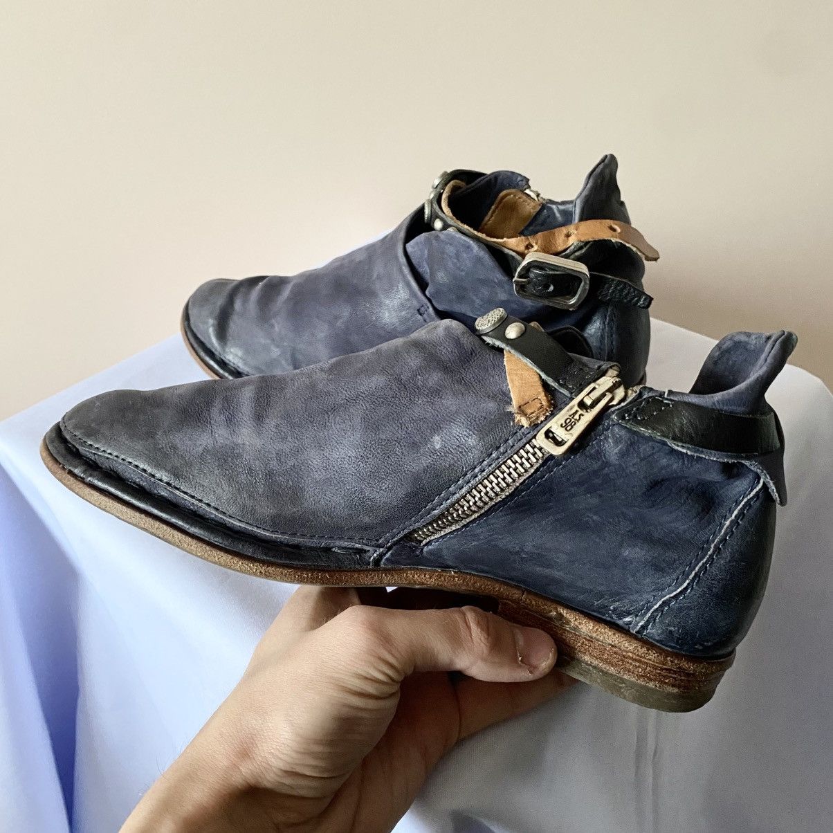 A.S.98 RARE A.S. 98 Airsteps Ankle Belt Boots Rick Owens Style Size US 8 / IT 38 - 4 Thumbnail