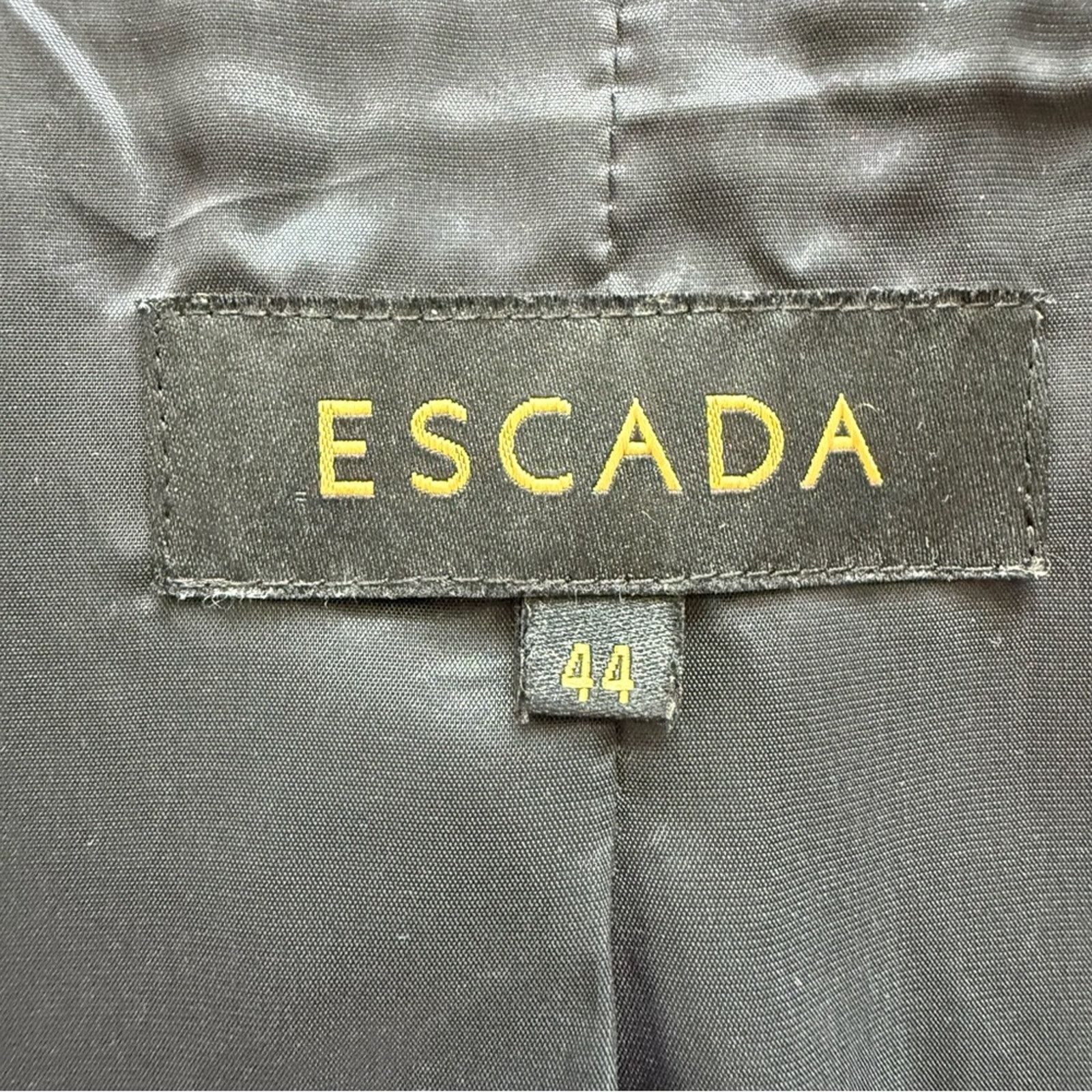 Escada ESCADA women 2 pieces dark blue costume size 44 GR or 12US Size 34" / US 12 / IT 48 - 16 Thumbnail