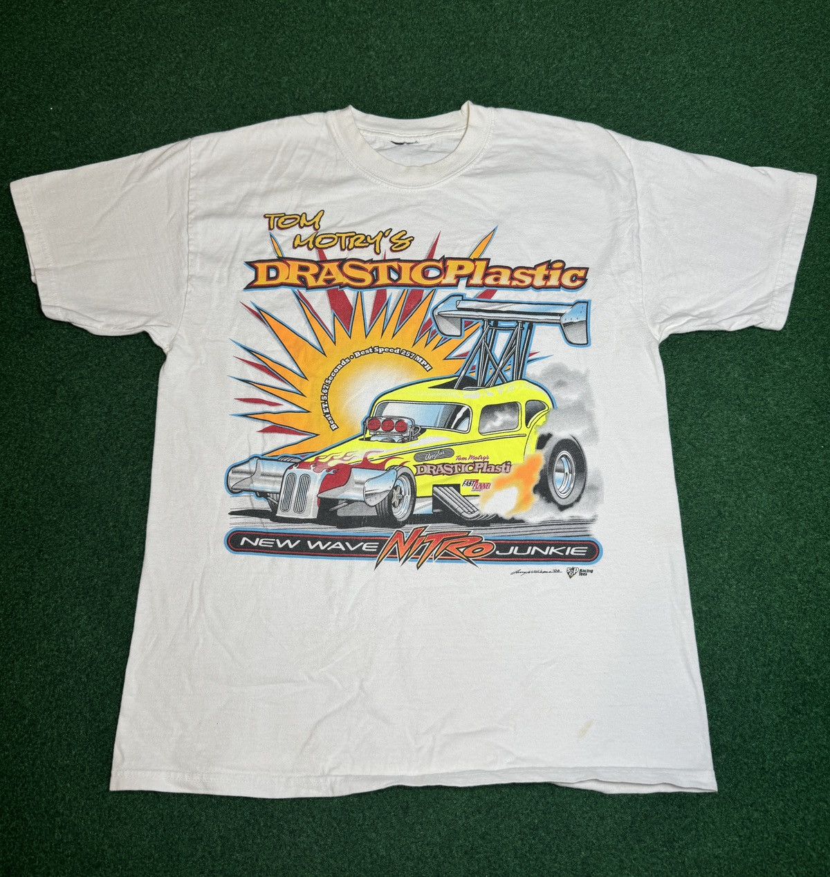 Vintage Y2K NHRA Drag Racing Nitro Junkie Muscle Car Medium T Neck Size US M / EU 48-50 / 2 - 1 Thumbnail