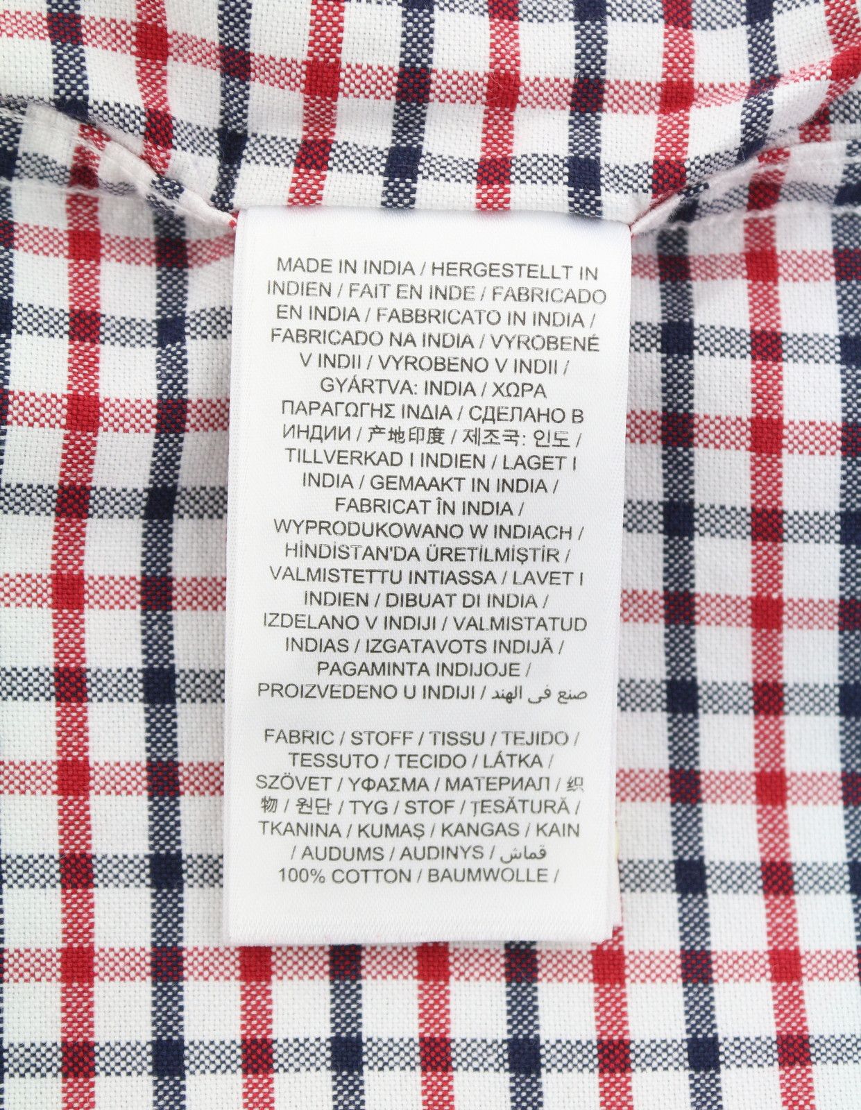 Gant OXFORD TATTERSALL L Equestrian Red Button-Down 87494 Size US L / EU 52-54 / 3 - 8 Thumbnail