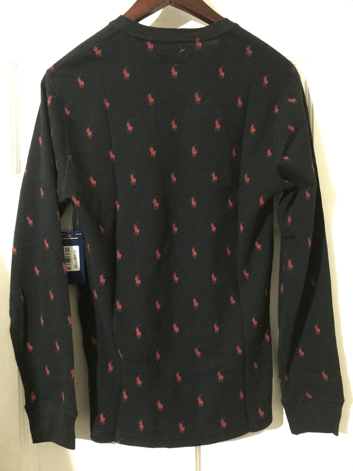 Polo Ralph Lauren Polo Ralph Lauren Black All Over Red Pony Thermal Size M Size US M / EU 48-50 / 2 - 3 Thumbnail
