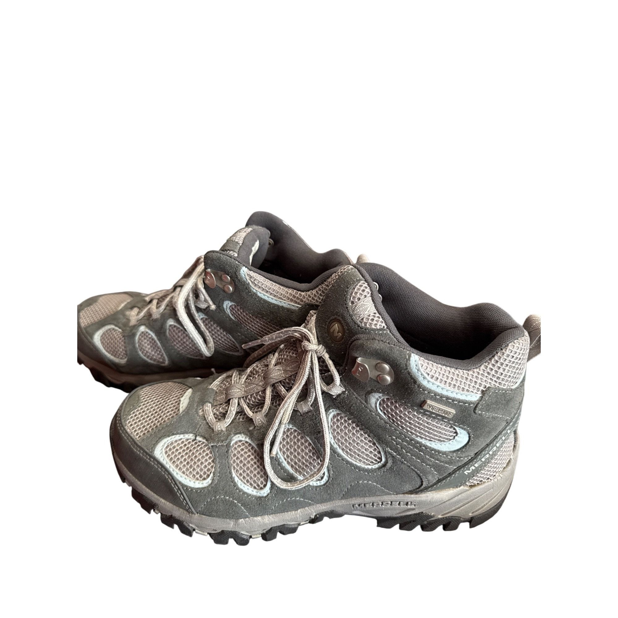 Merrell Merrell Womens Gray High Top Hiking Shoes Sneakers Size 9.5 Size US 9.5 / IT 39.5 - 3 Thumbnail