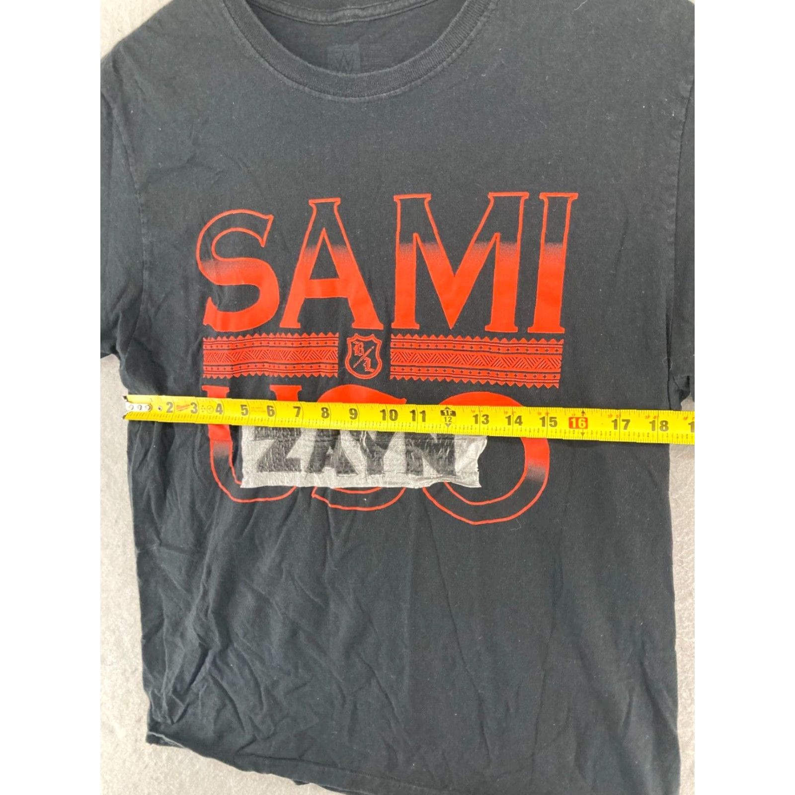 Vintage WWE Wrestle T-Shirt Men Medium Black Sami Zayn Authentic Graphic Print Shirt Adult M Black WWE Wrestling 90s Event Theme Mens Size US M / EU 48-50 / 2 - 2 Thumbnail