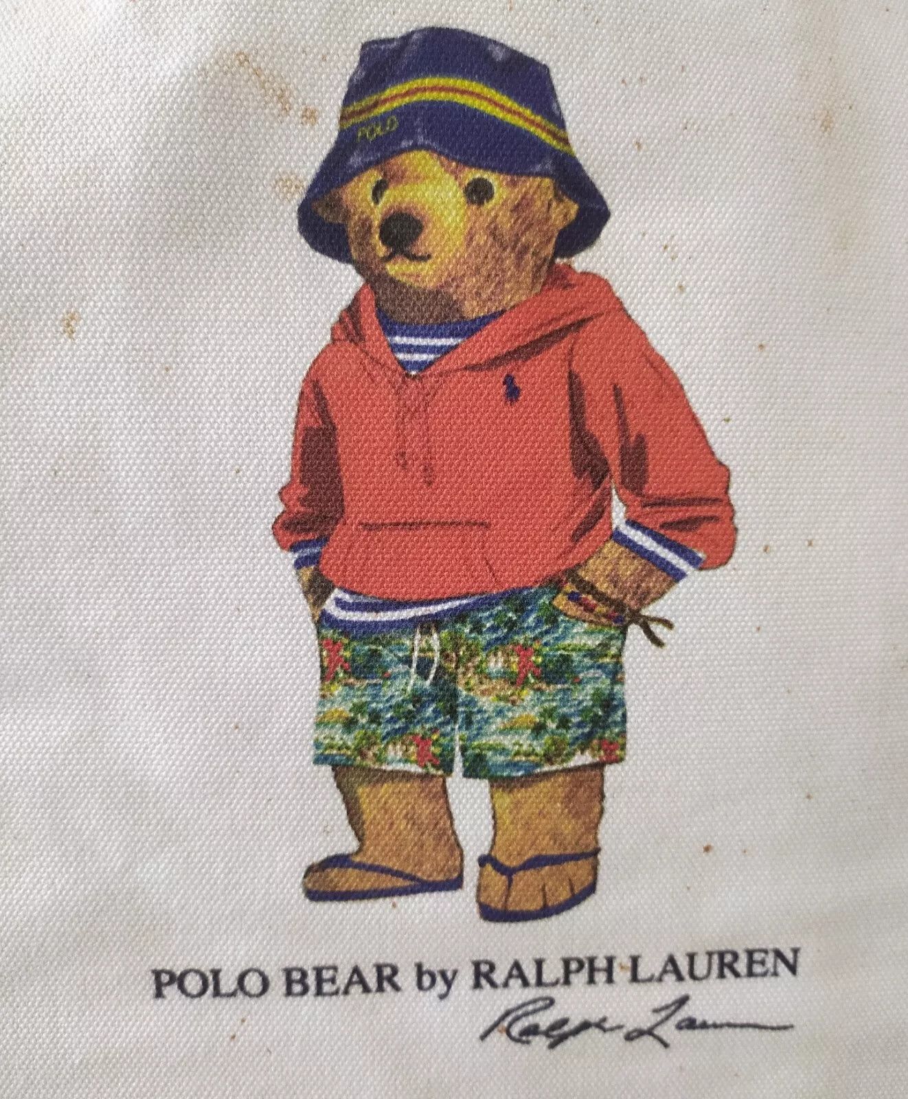 Polo Ralph Lauren Polo Ralph Lauren Polo Bear canvas tote bag IFD 8050 Size ONE SIZE - 2 Thumbnail