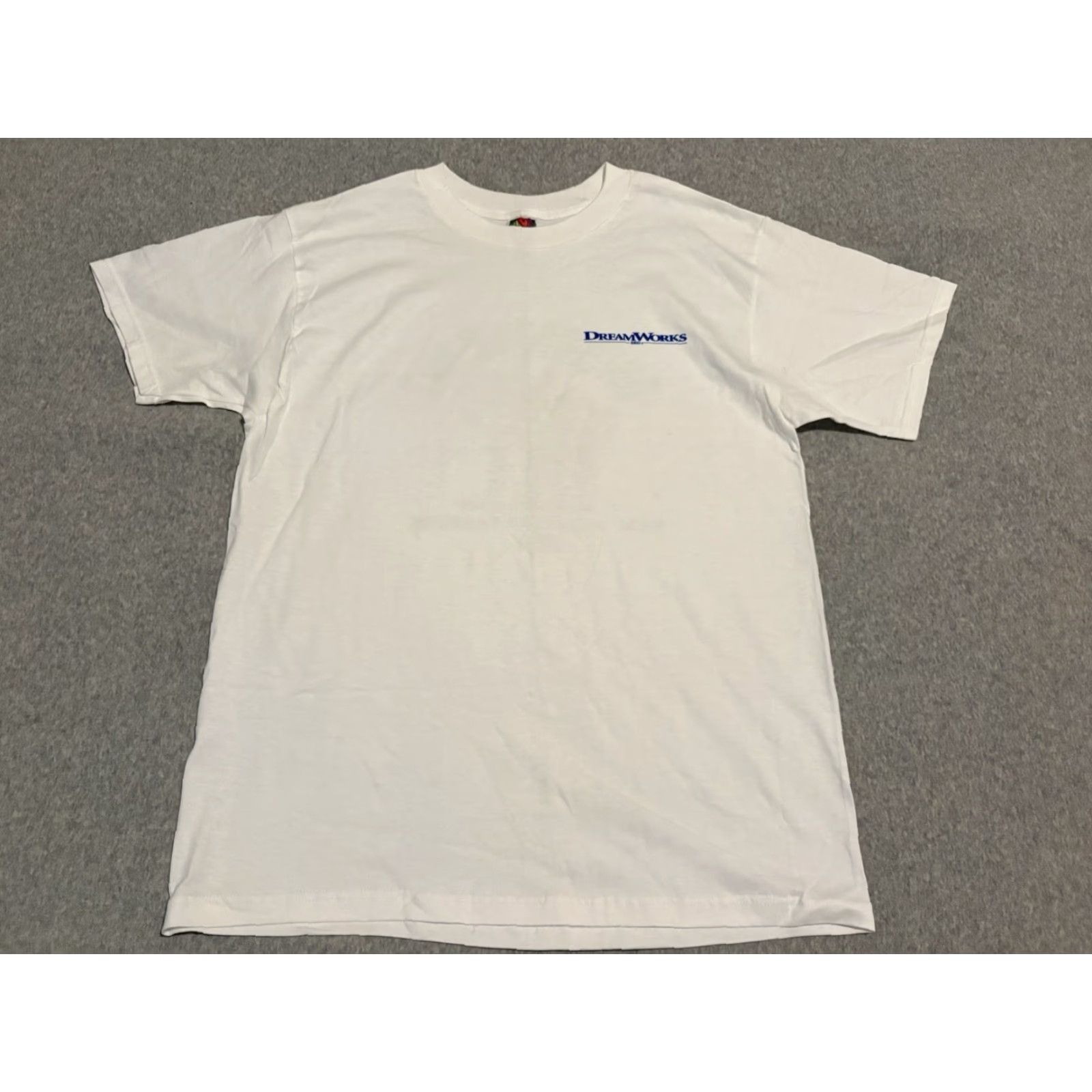Fruit Of The Loom VINTAGE DreamWorks Shrek 2001 Academy Award Winner Movie Promo Tee T-Shirt Large Mens White Cotton Short Sleeve Crew Neck Graphic Print L Size US L / EU 52-54 / 3 - 3 Thumbnail