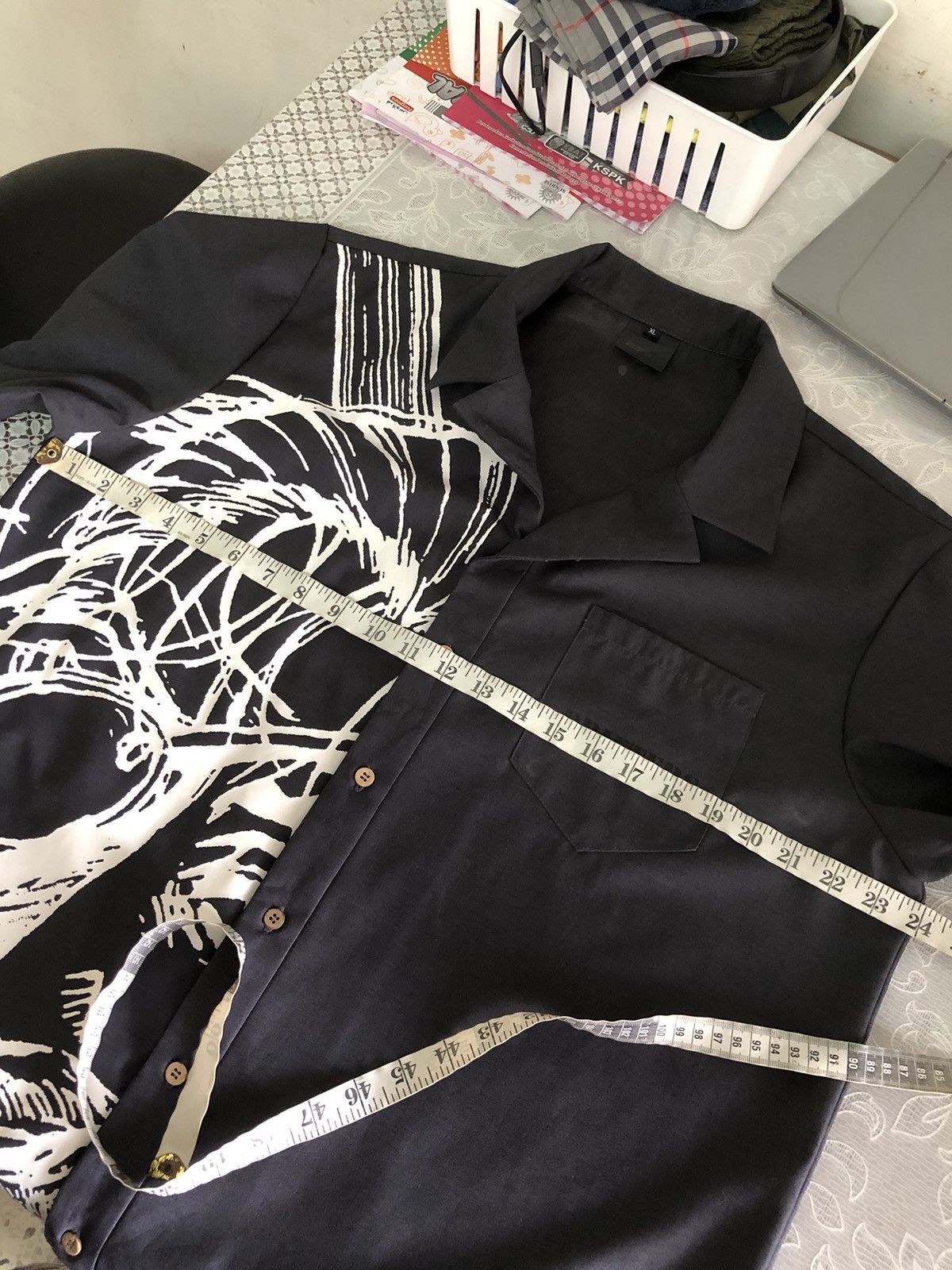 Anime Rare🔥 Drifters x Anime Oda Nobunaga Open Collar Shirt Size US XL / EU 56 / 4 - 13 Thumbnail