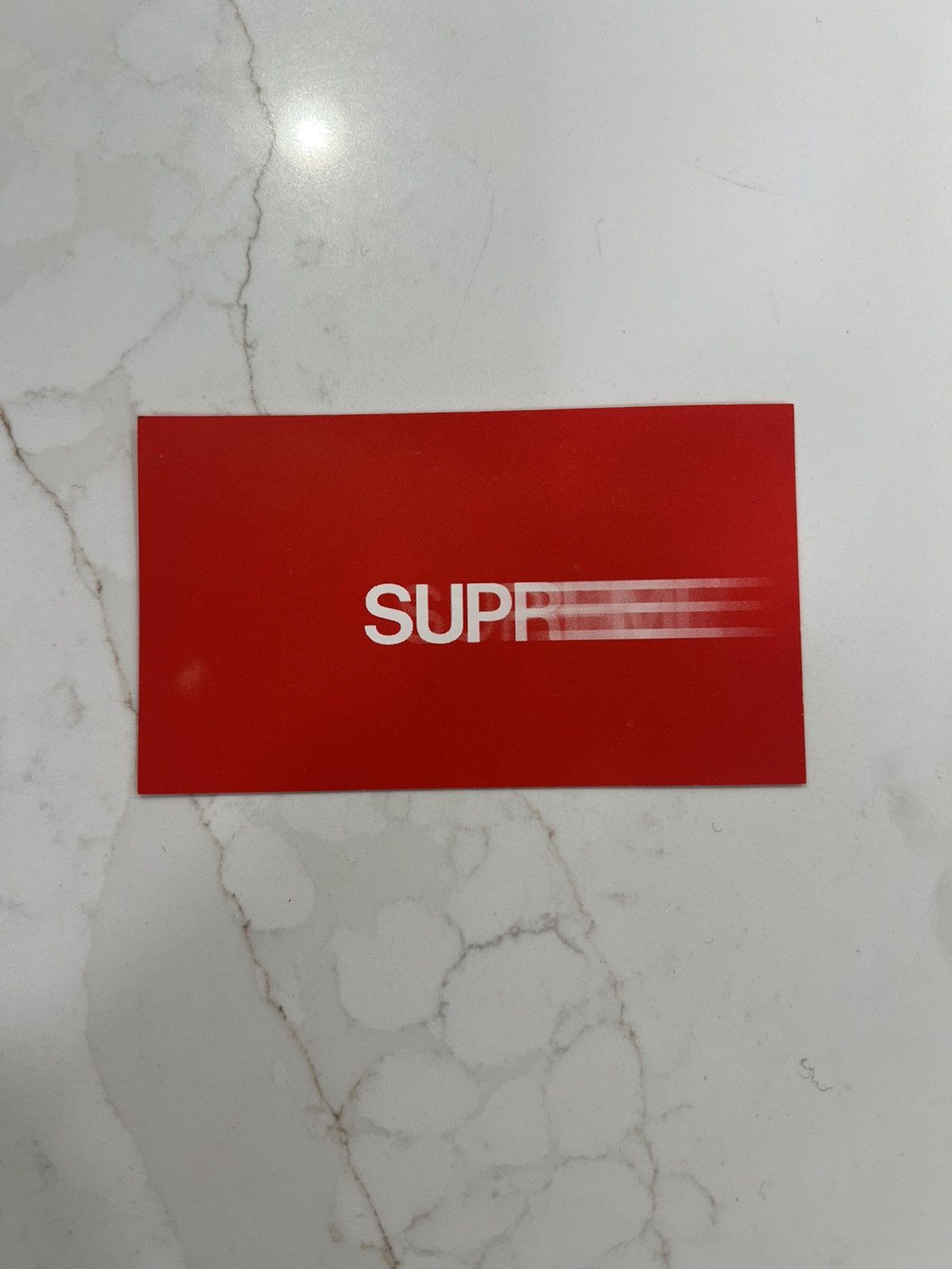 Supreme 1998 Motion Logo Business Card Size ONE SIZE - 1 Thumbnail