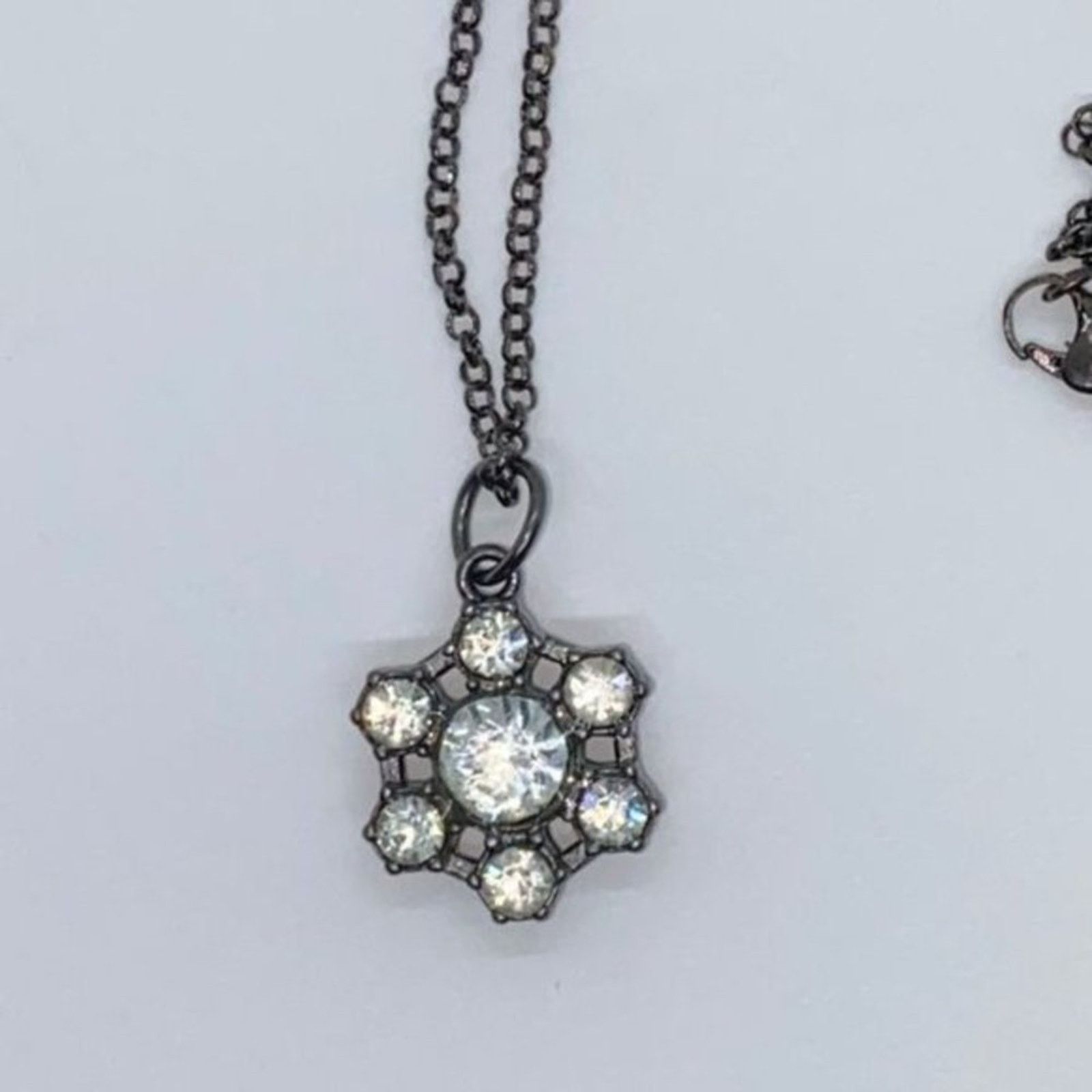 Other Black-Tone Rhinestone Pendant Necklace Size ONE SIZE - 4 Thumbnail