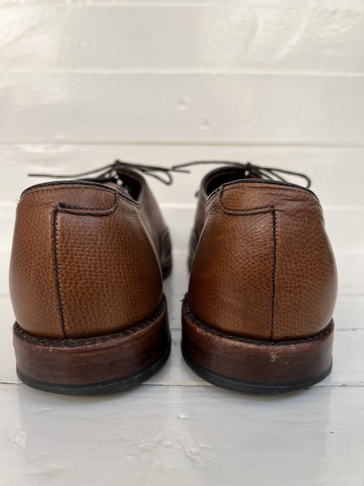 Allen Edmonds Allen Edmonds Park Avenue Brown Pebbled Leather Oxford Shoes Size US 9.5 / EU 42-43 - 8 Thumbnail