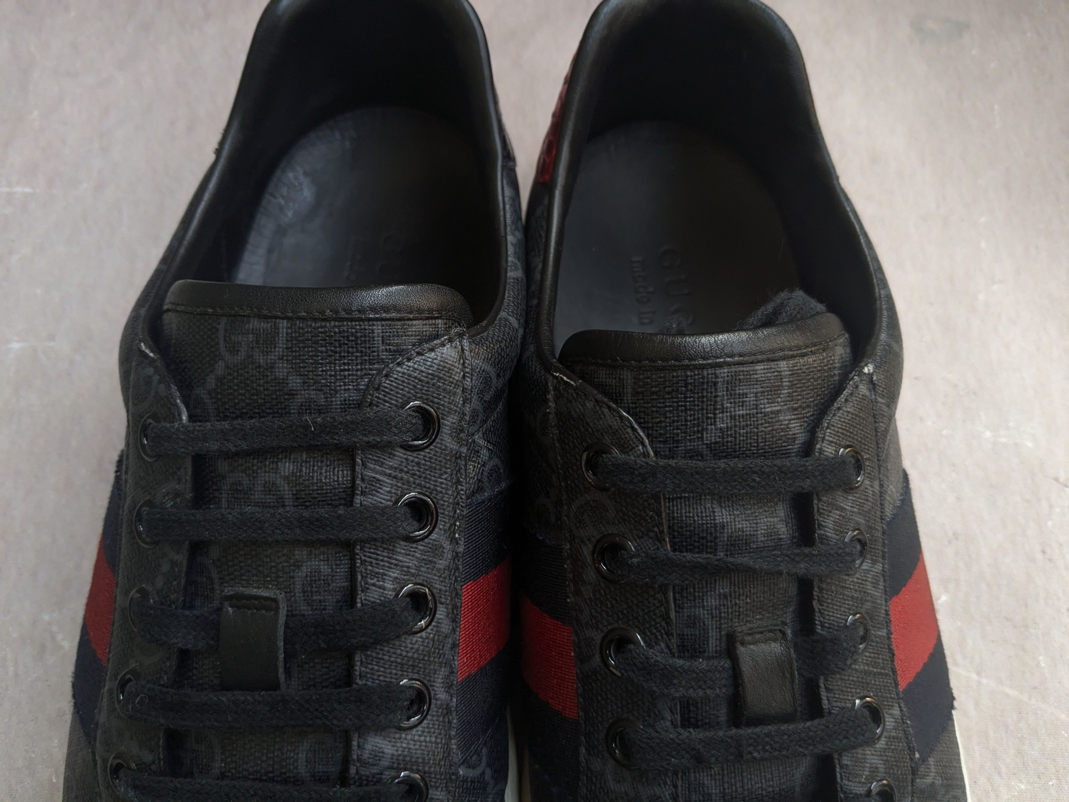 Gucci Gucci Ace Sneakers Monogram 8.5 Logo Low Tops 429445 Size US 8.5 / EU 41-42 - 6 Thumbnail