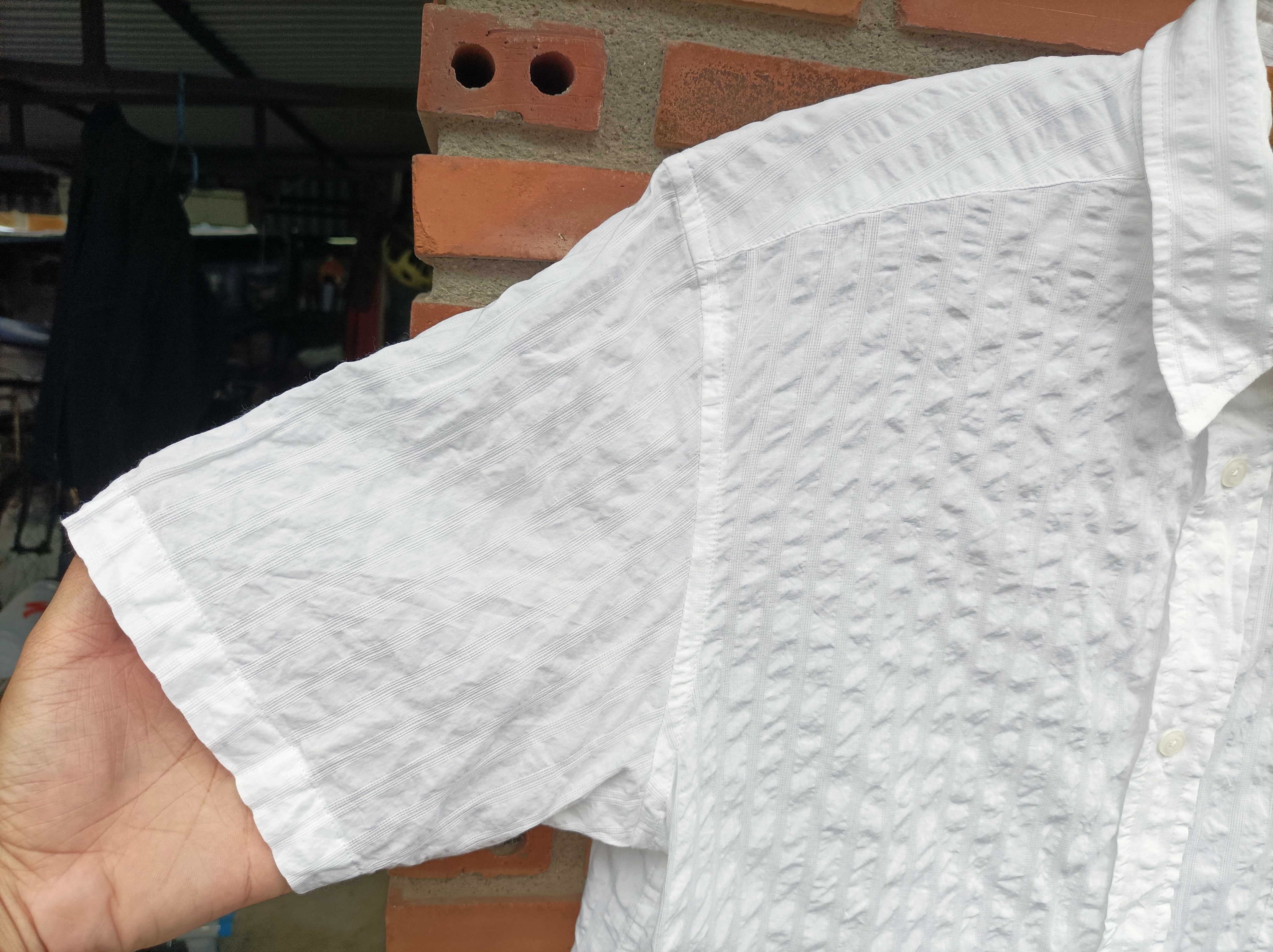Yohji Yamamoto (S336) A.A.R. Yohji Yamamoto White Short Sleeve Pocket Shirt Size US M / EU 48-50 / 2 - 7 Thumbnail