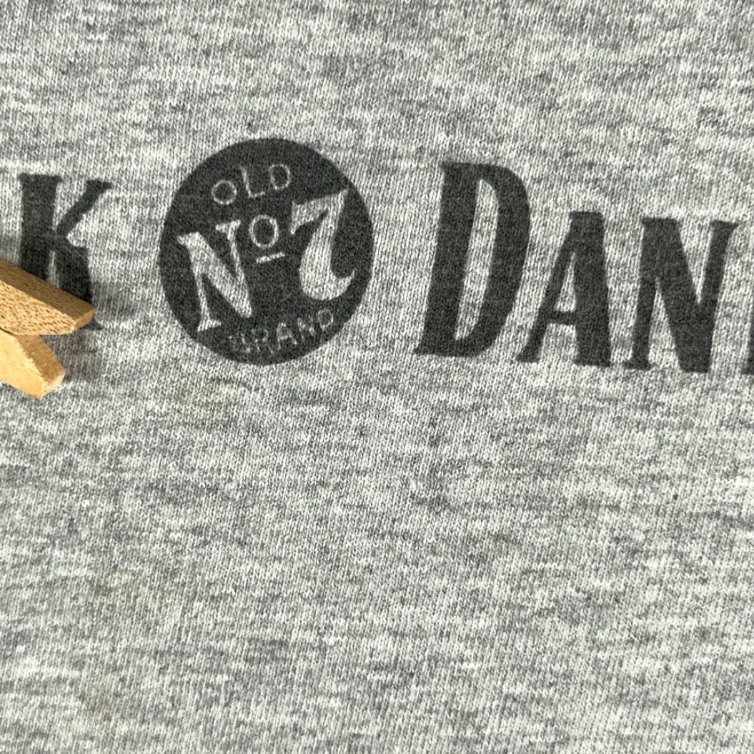 Gildan VINTAGE Jack Daniels Shirt Adult LARGE Gray Old No 7 Brand Spell Out Whiskey Y2K Shirt Mens Size US L / EU 52-54 / 3 - 4 Thumbnail