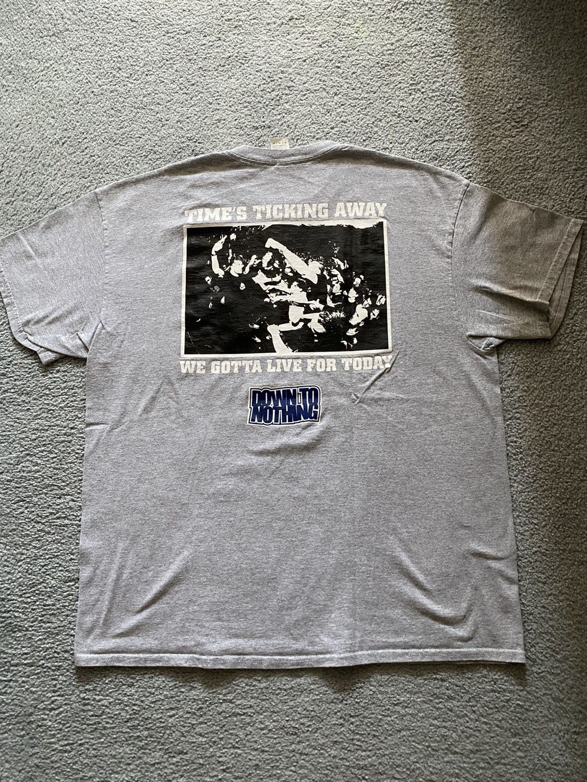 Band Tees Down to Nothing Gray XL Tee Merch Size US XL / EU 56 / 4 - 4 Thumbnail