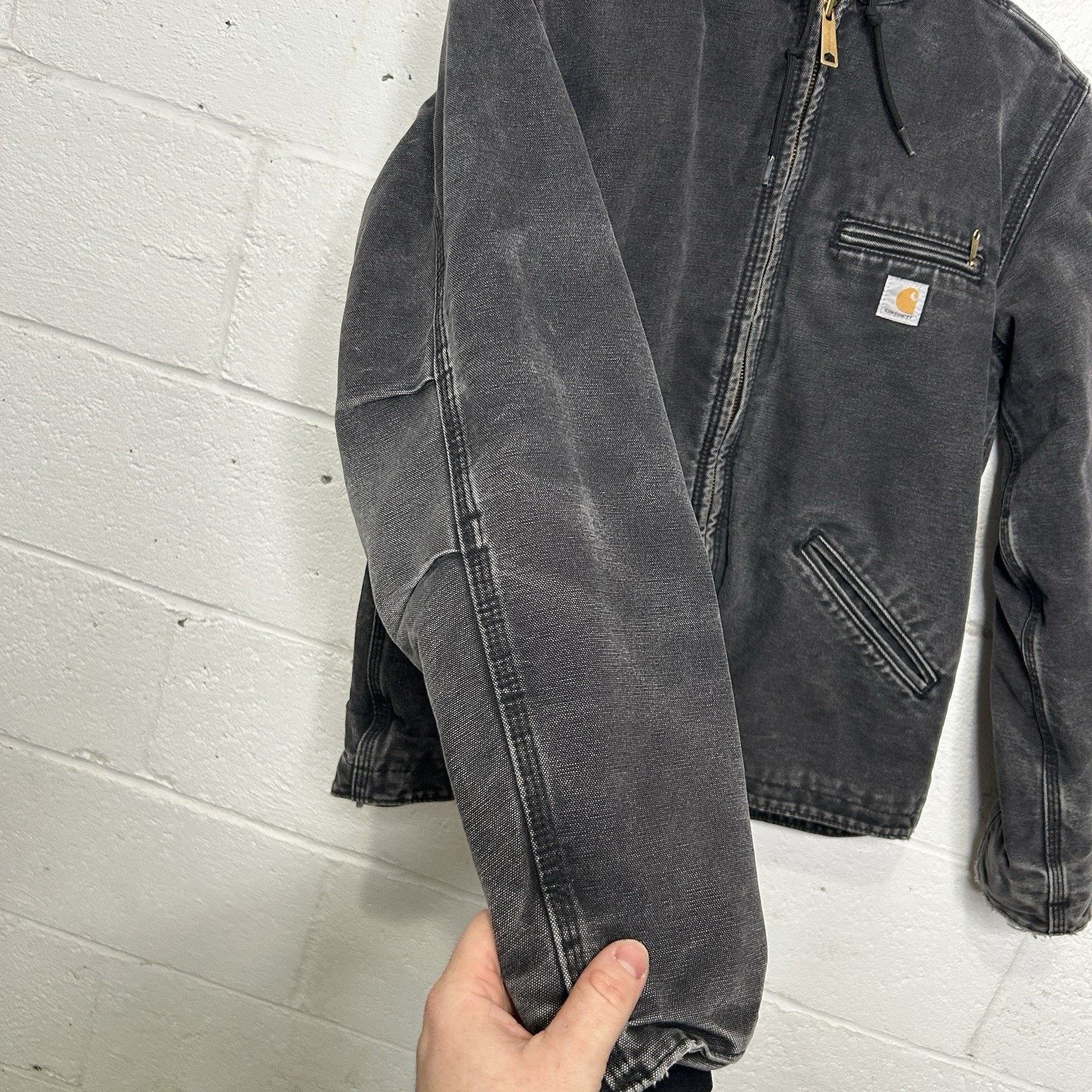 Carhartt Y2K Carhartt Sherpa-Lined Hooded Detroit Jacket “Black” Size S / US 4 / IT 40 - 6 Thumbnail