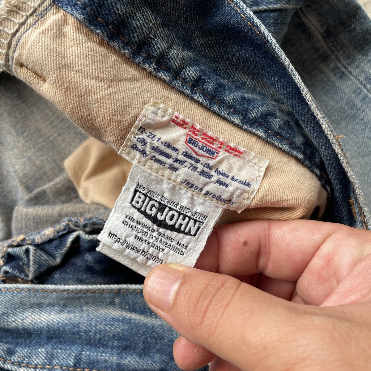 Japanese Brand × Jean × Vintage W32💥 Vintage Japan Big John Distressed Jeans Faded Pants Size US 32 / EU 48 - 8 Thumbnail