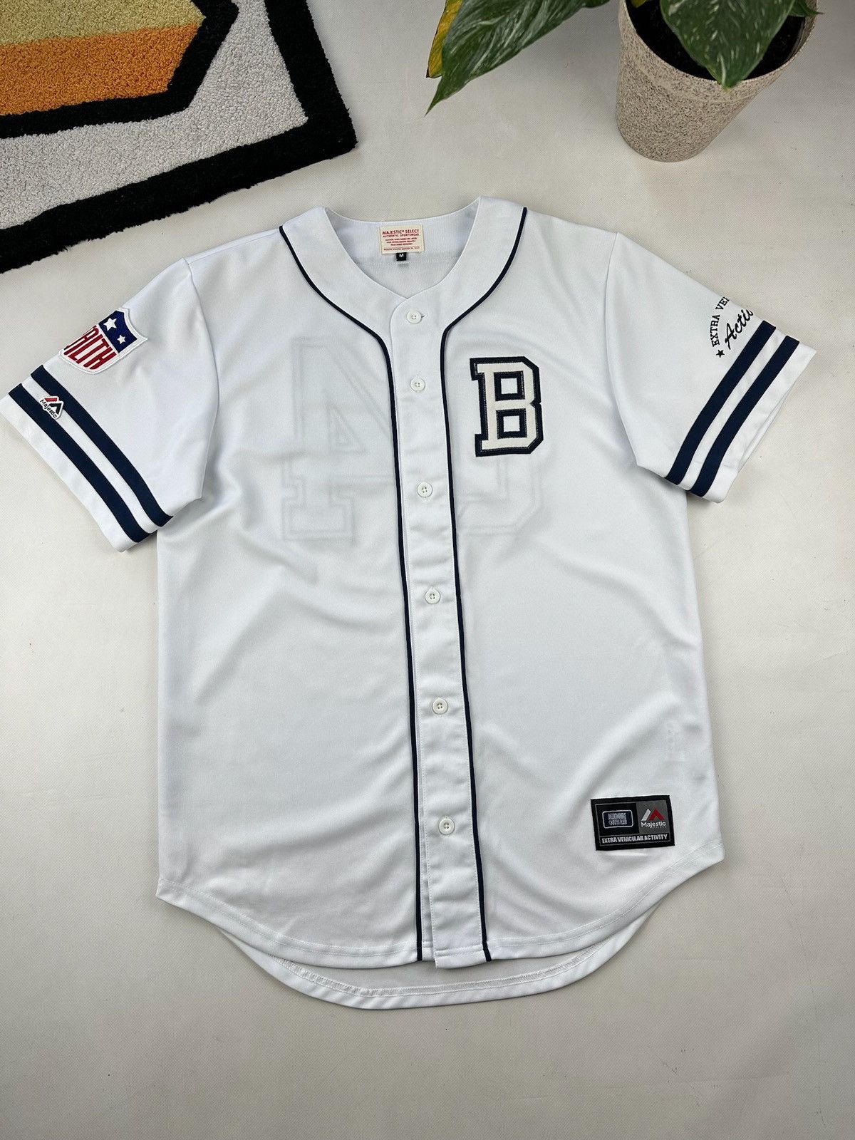 Billionaire Boys Club × Majestic MLB New York Yankees style Baseball Jersey Shirt BBC Size US M / EU 48-50 / 2 - 2 Thumbnail
