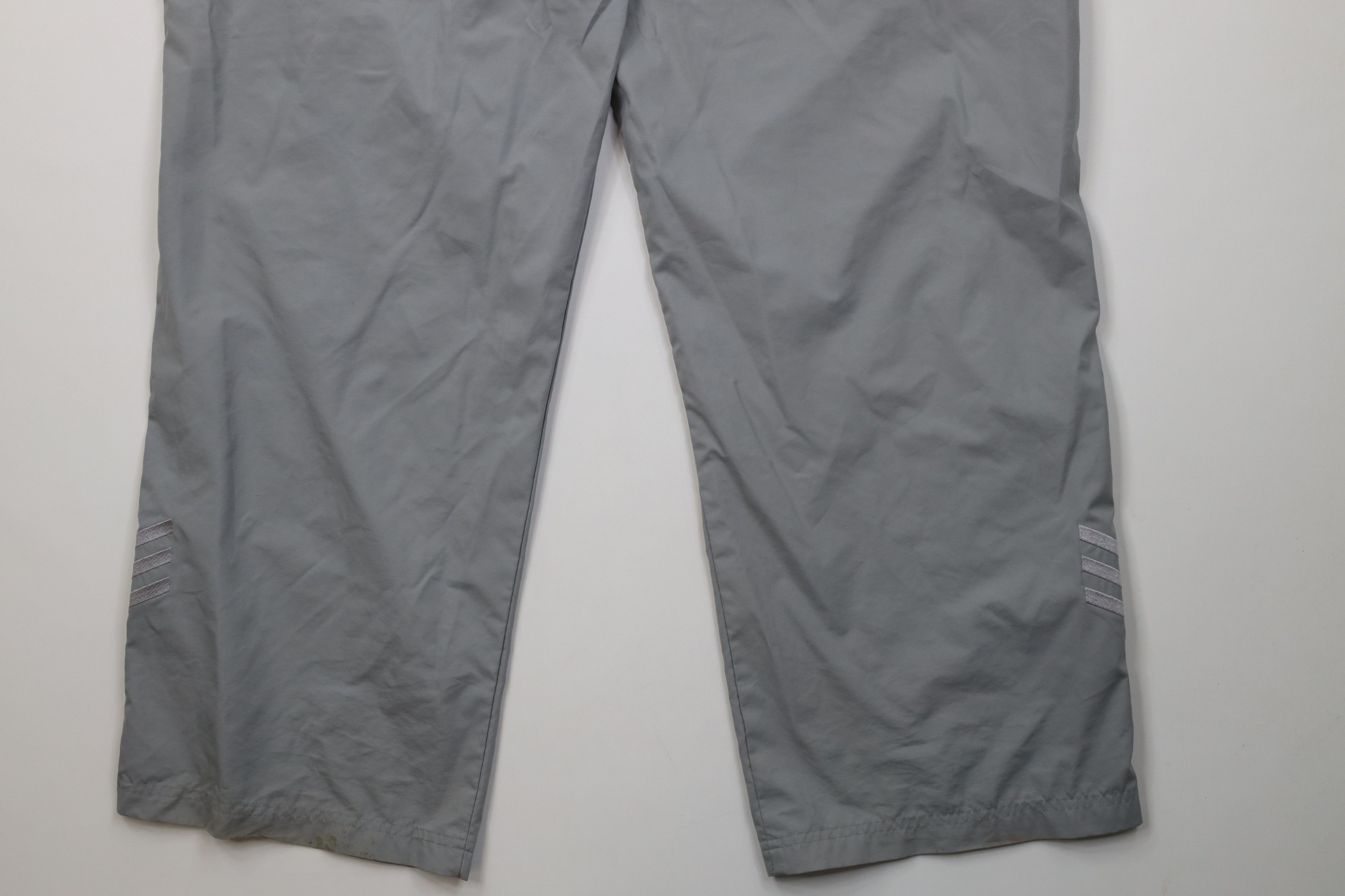 Adidas Vintage Y2K 2001 Adidas Wide Leg Windbreaker Pants Gray Size US 40 / EU 56 - 15 Thumbnail