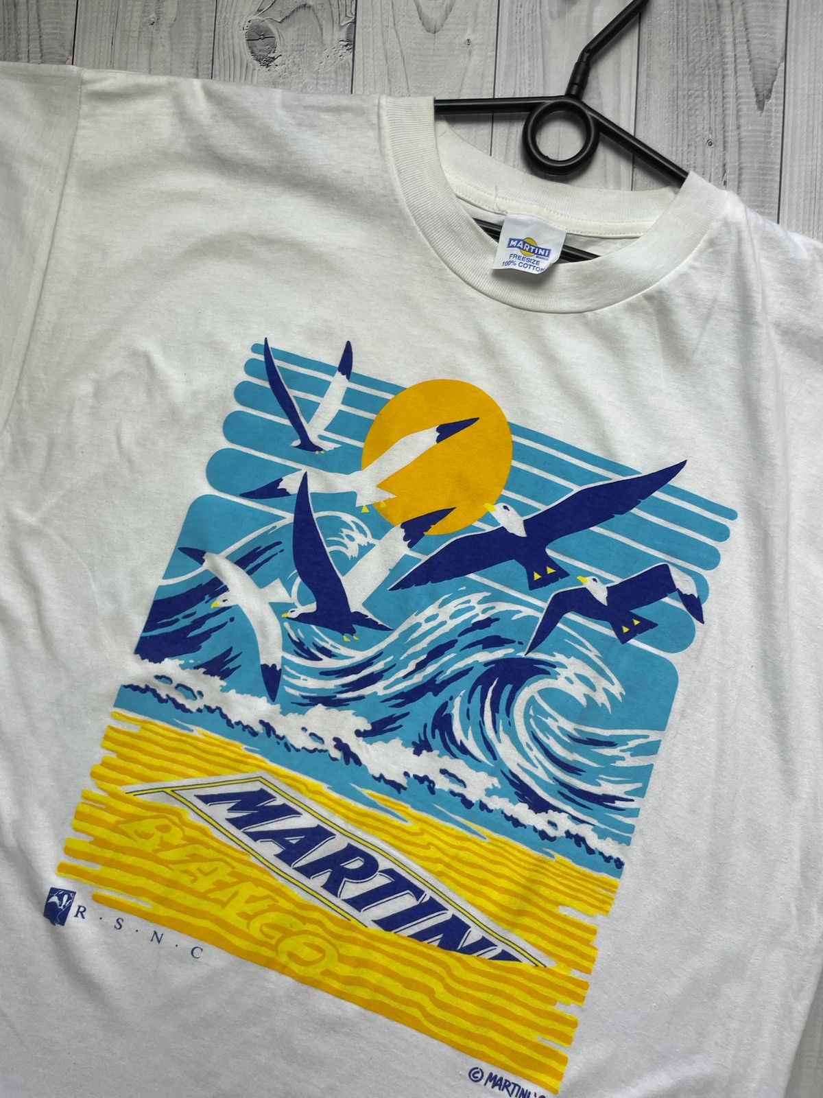 Martine Rose × Vintage Vintage Martini logo tee free size 1991 rare Size US M / EU 48-50 / 2 - 2 Thumbnail