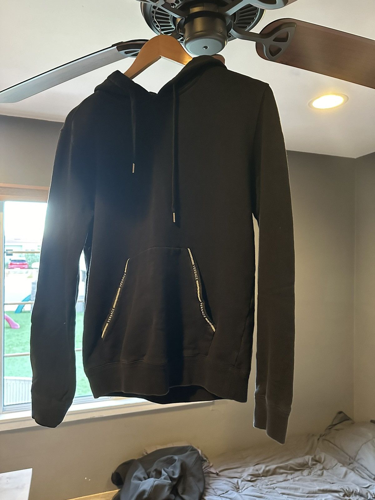 image of Versace Hoodie in Black, Men's (Size Small)