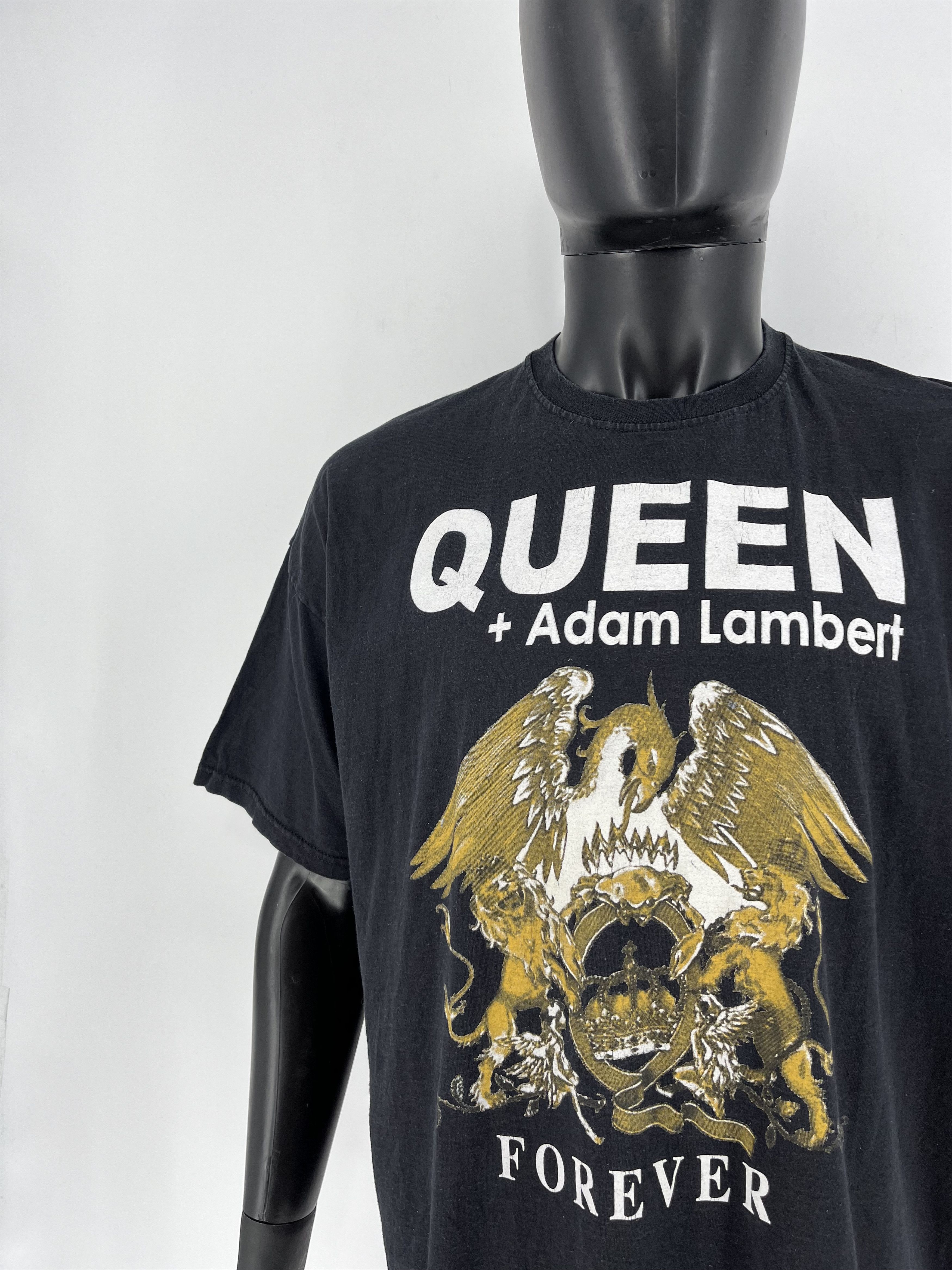 Band Tees × Vintage 2014 Queen + Adam Lambert Live in Concert Tee Punk Rock Band Size US XXL / EU 58 / 5 - 6 Thumbnail
