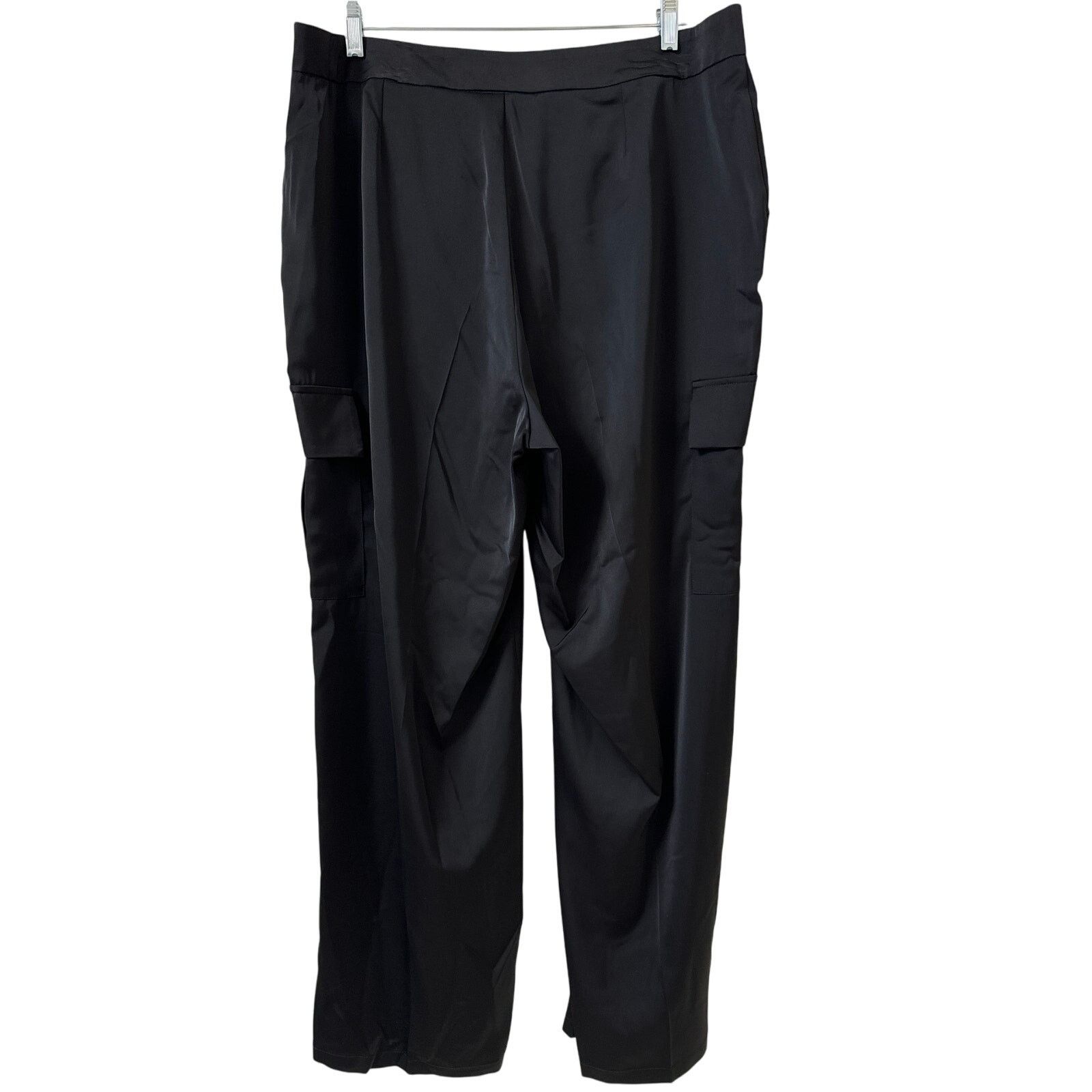 Other NWT Blue Sol Relaxed Fit, Size 14 Black Silky Cargo Pants Size 36" / US 14 / IT 50 - 2 Thumbnail