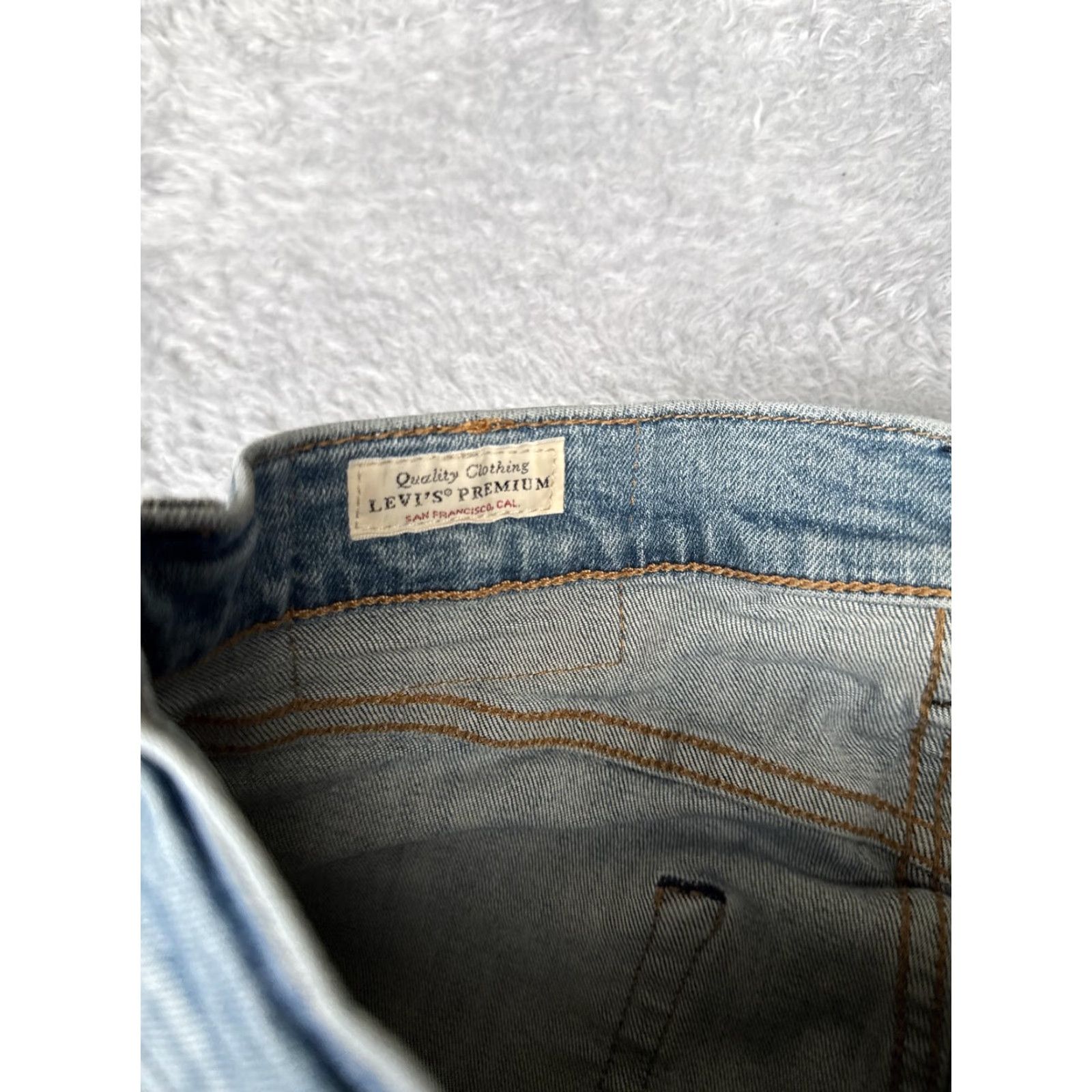 Levi's Levi's Jeans Mens Slim 29x30 Blue 512 Premium Light Wash Tapered Denim Stretch 5-Pocket Jeans Mens Size US 29 - 6 Thumbnail