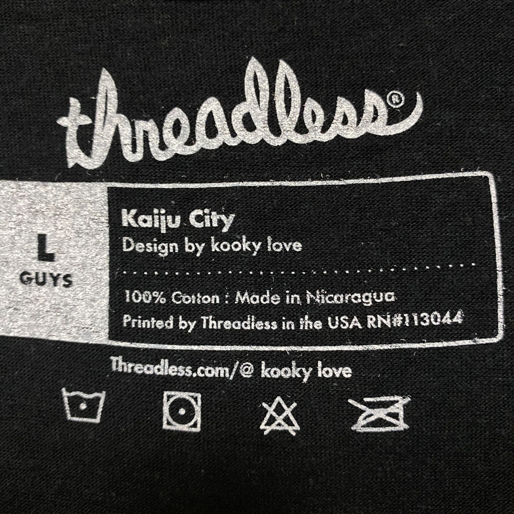 Threadless Kaiju City Downtown Neon Lights Gojira Threadless Tee L Size US L / EU 52-54 / 3 - 4 Thumbnail