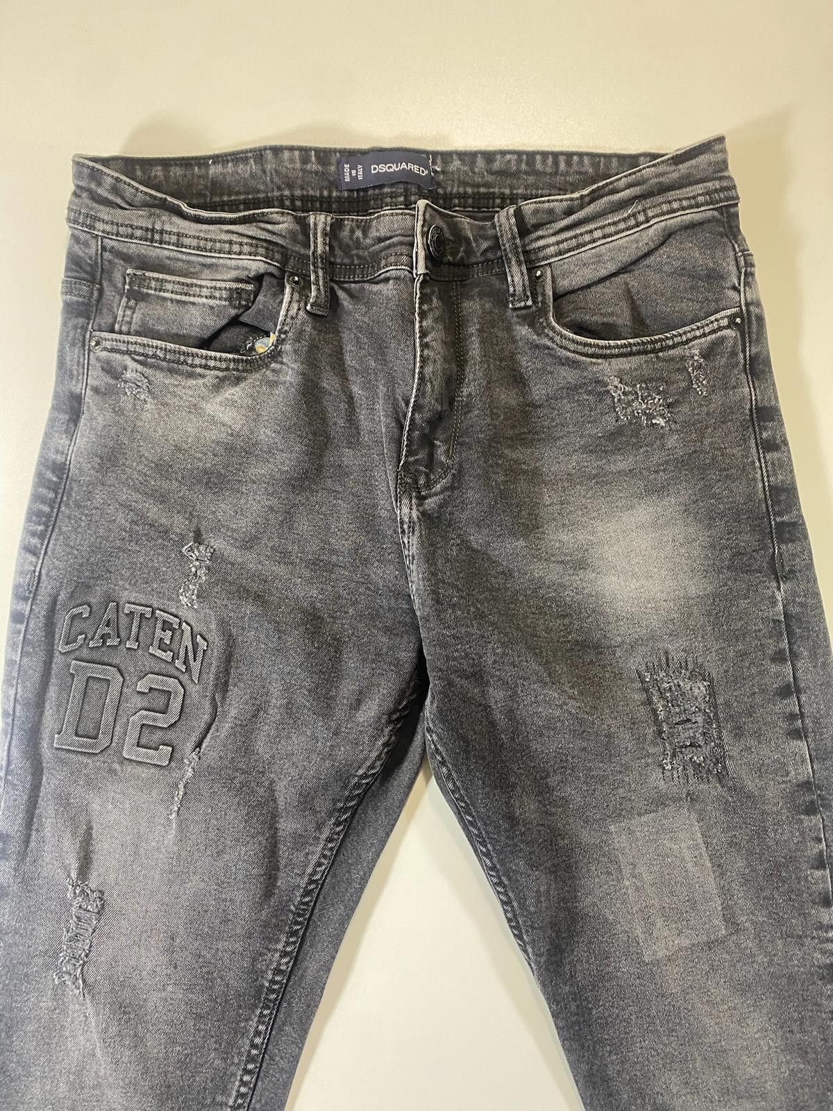 Dsquared2 Dsquared2 Distressed Black Denim Jeans with CATEN D2 Patch Size US 32 / EU 48 - 2 Thumbnail