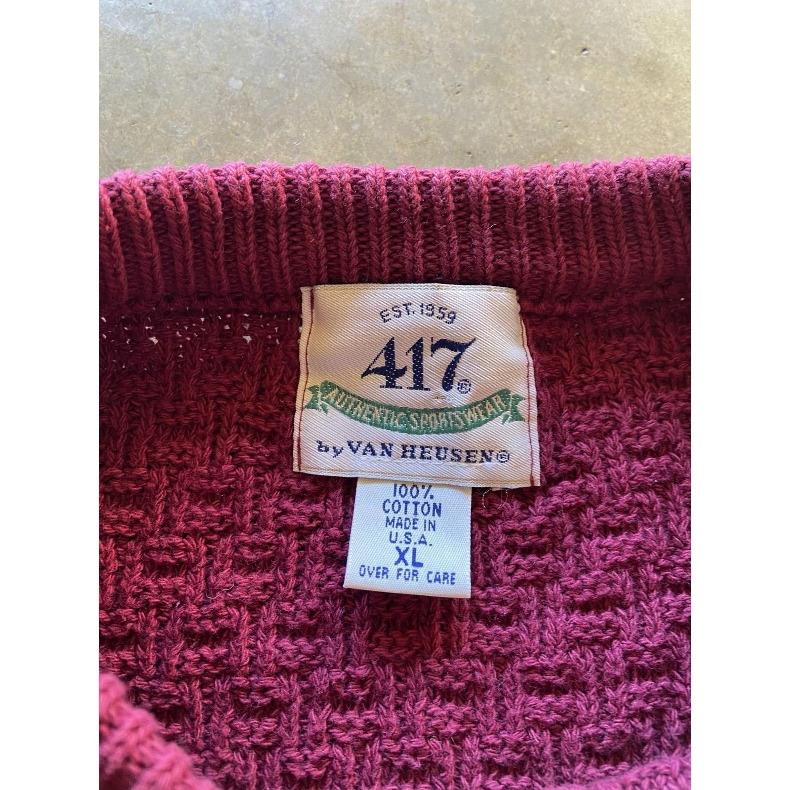 Designer × Vintage Vintage Boxy Coogi Style Cable Knit Sweater XL Size US XL / EU 56 / 4 - 2 Thumbnail