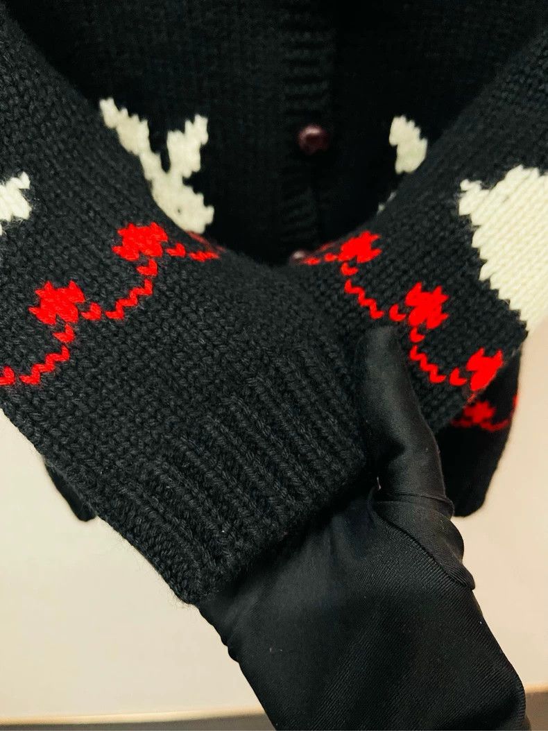 Dior Dior Black and red rabbit sweater jacket 2504-Nextarrow Size XS / US 0-2 / IT 36-38 - 5 Thumbnail