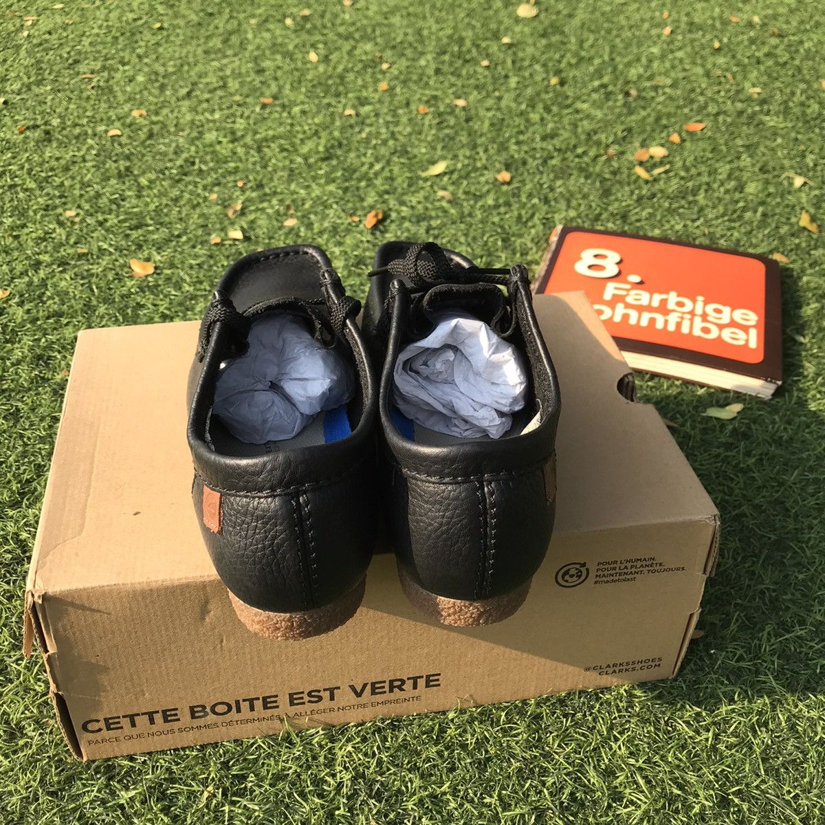 Clarks × Leather Clarks Wallabee Wallabees Shacre II Run Black Leather Size US 6.5 / EU 39-40 - 14 Thumbnail