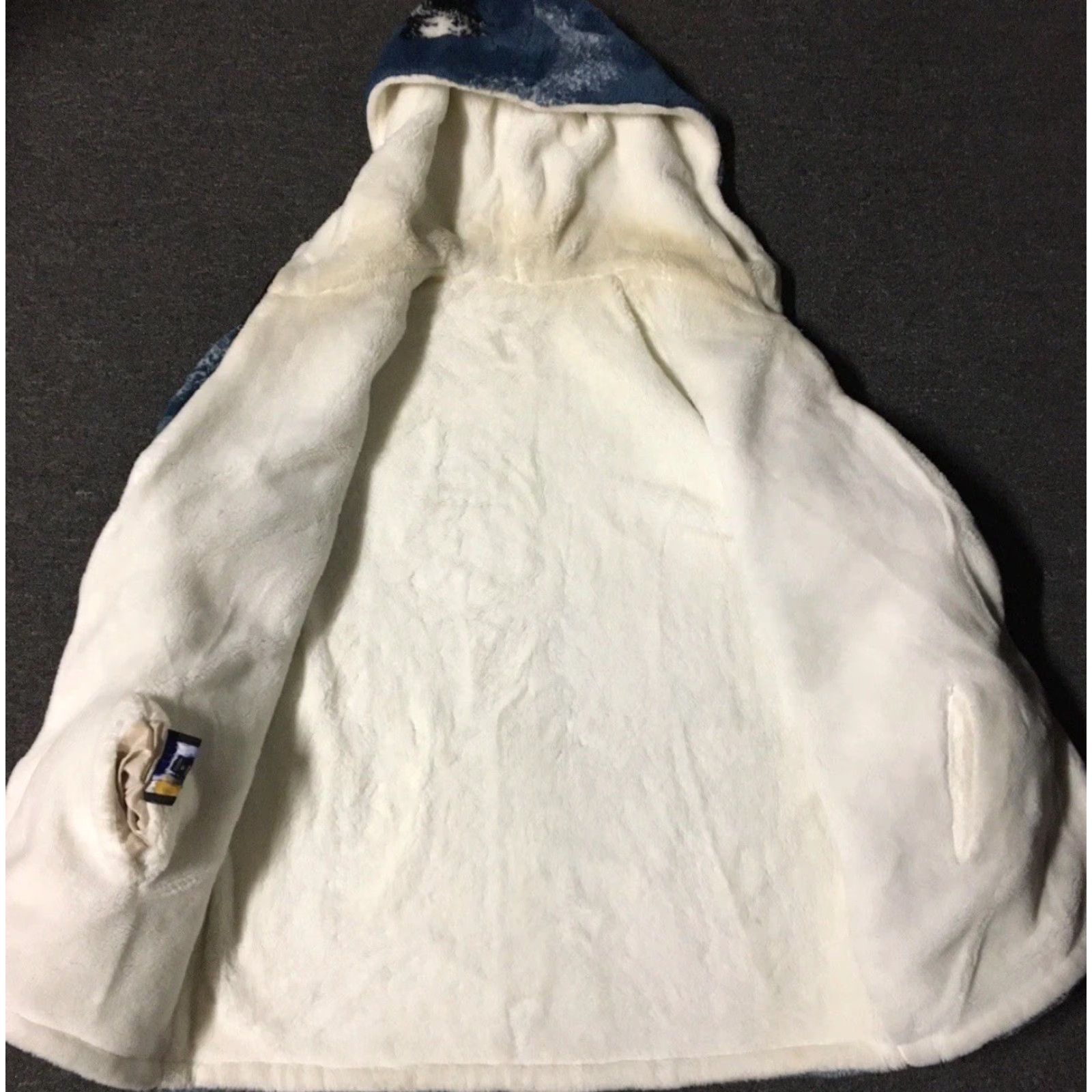 Vintage VINTAGE 90s All Over Print Jacket Women's Blue Fleece Bomber XL Horse Art Deep Pile AOP Ski Grunge Vaporwave 80s (Note: ensure not adding new info) Size XL / US 12-14 / IT 48-50 - 4 Thumbnail
