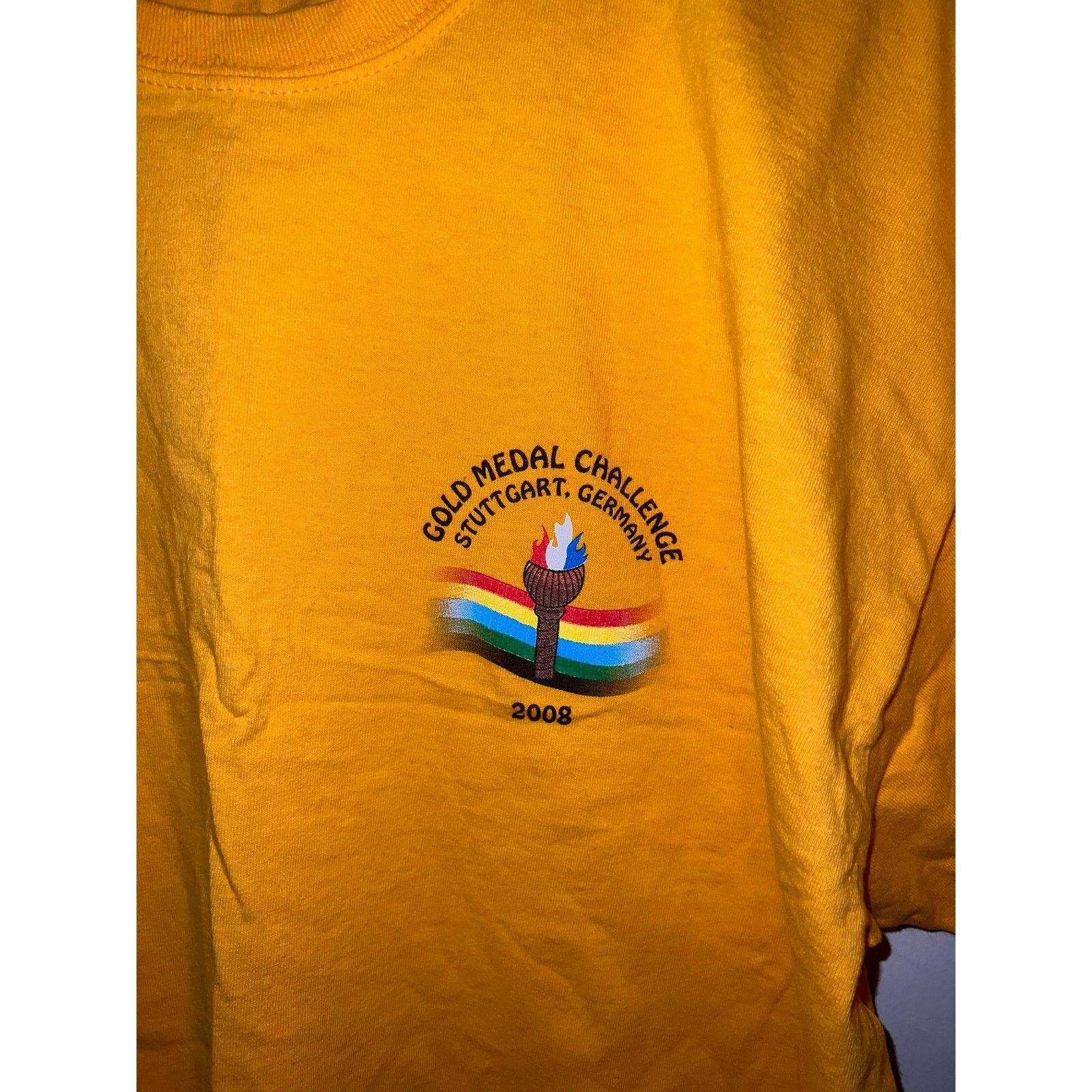 Gildan Vintage Gold Medal Shirt Challenge Stuttgart Germany Tee XL Size US XL / EU 56 / 4 - 2 Thumbnail