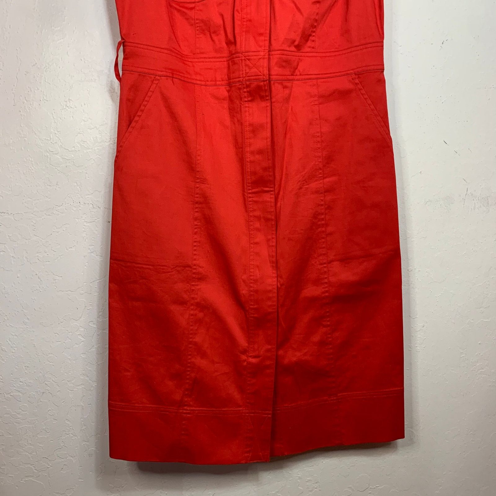 Other New York & Company Orange Sleeveless Zip Up Dress Size 2 Size XS / US 0-2 / IT 36-38 - 6 Thumbnail