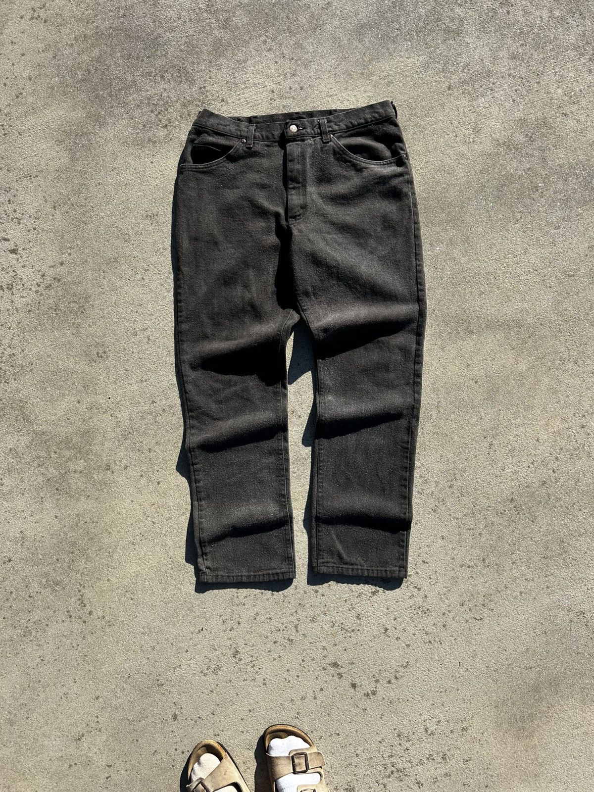JNCO × Lee × Vintage Vintage Baggy Perfect Wash Lee Denim Jeans Size US 36 / EU 52 - 4 Thumbnail