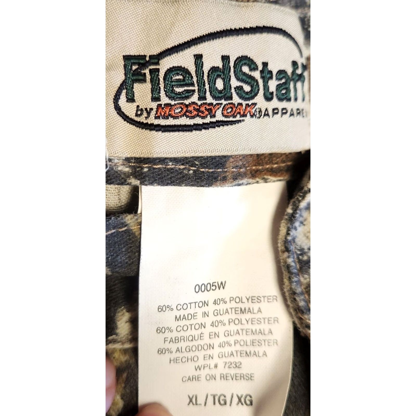 Vintage VINTAGE Mossy Oak Field Staff Camo Pants Mens XL 38x32 Break Up Utility Cargo Rise High VTG Size US 36 / EU 52 - 8 Thumbnail