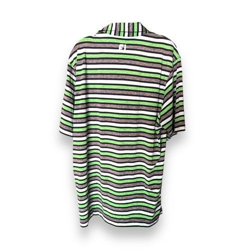 Other Vintage PJ, White, Green, Gray And Black Stripe Short Sleeve Size US M / EU 48-50 / 2 - 2 Thumbnail