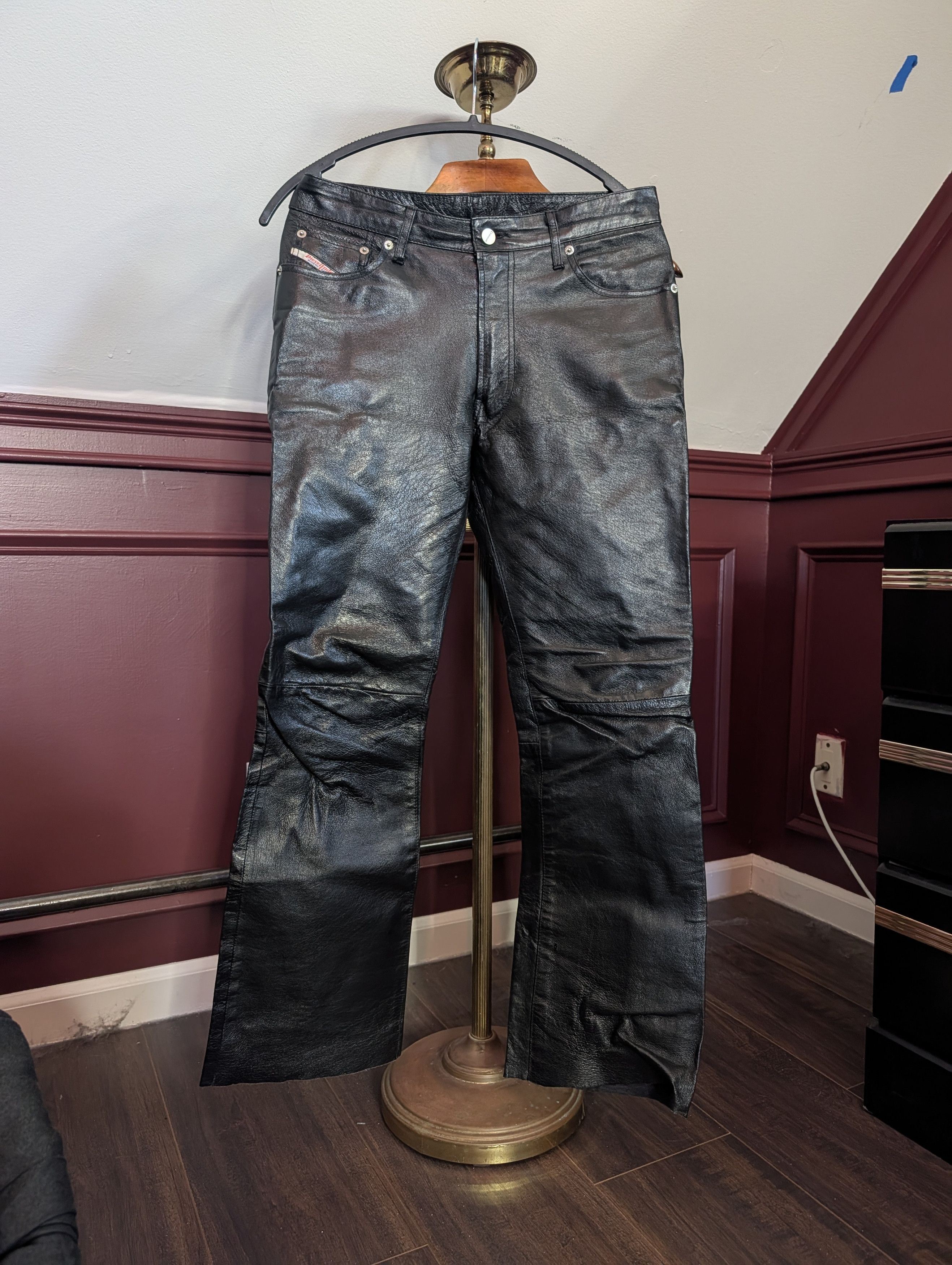 Diesel Leather Pants | Grailed