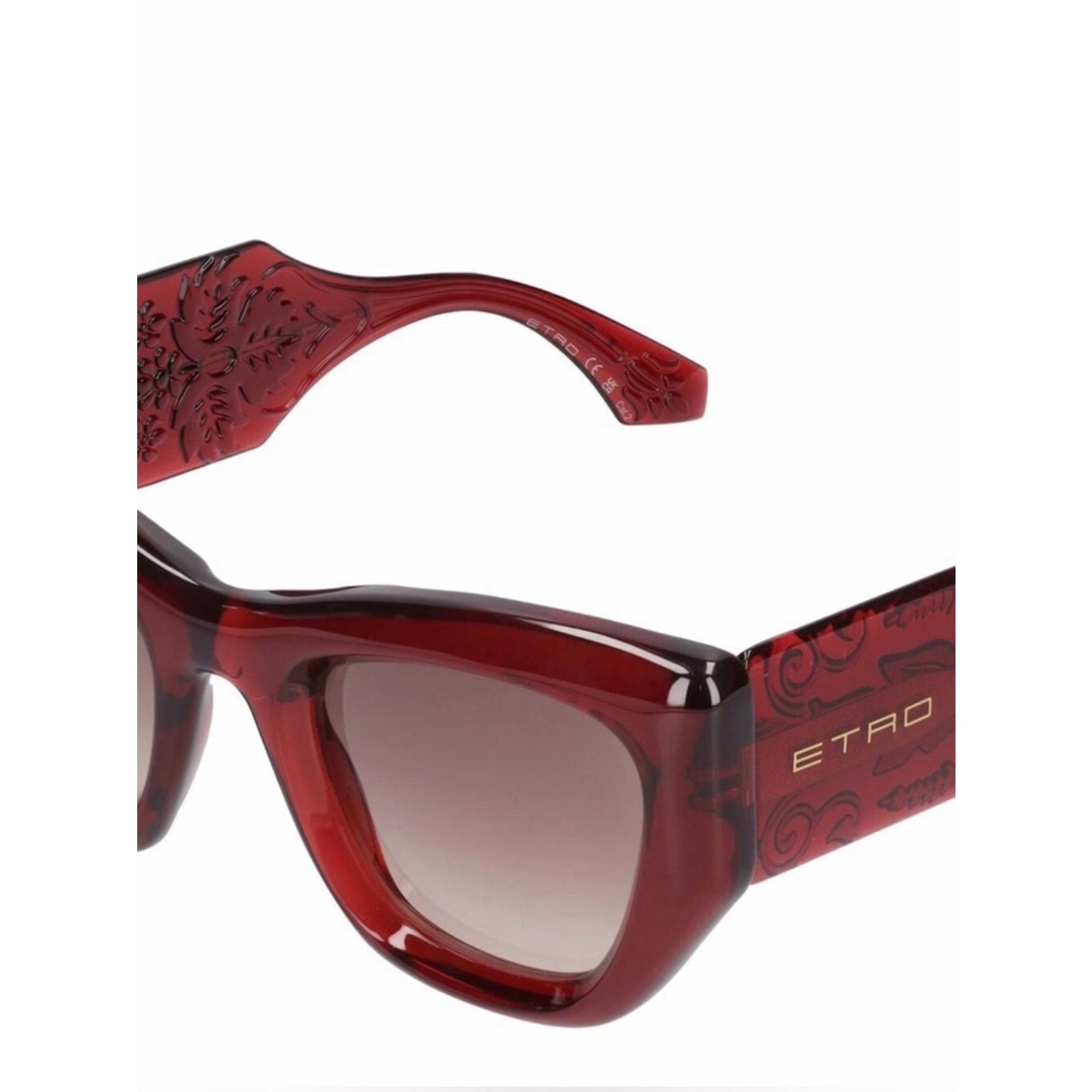 Etro New! ETRO ETRO0017/S 2LFHA Brick Cat-Eye Sunglasses Size ONE SIZE - 4 Thumbnail