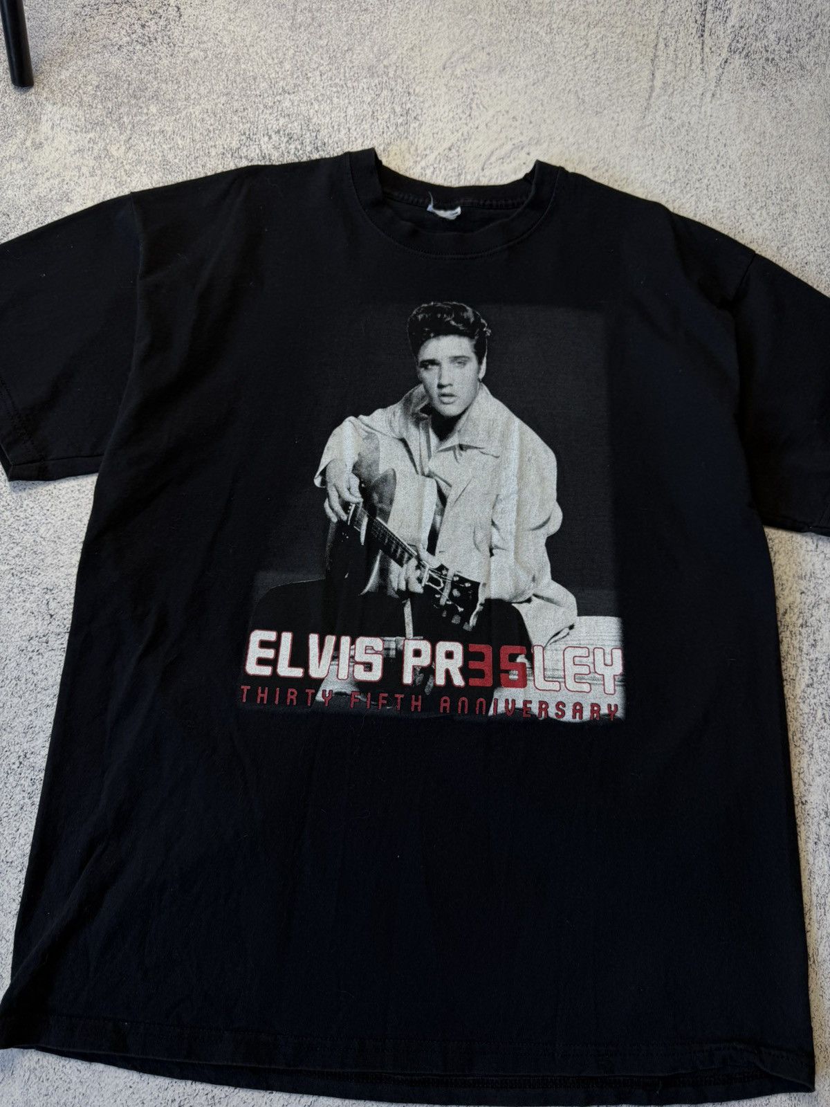 Vintage Vintage 1990 Official Elvis Presley T-shirt Size US XL / EU 56 / 4 - 3 Thumbnail
