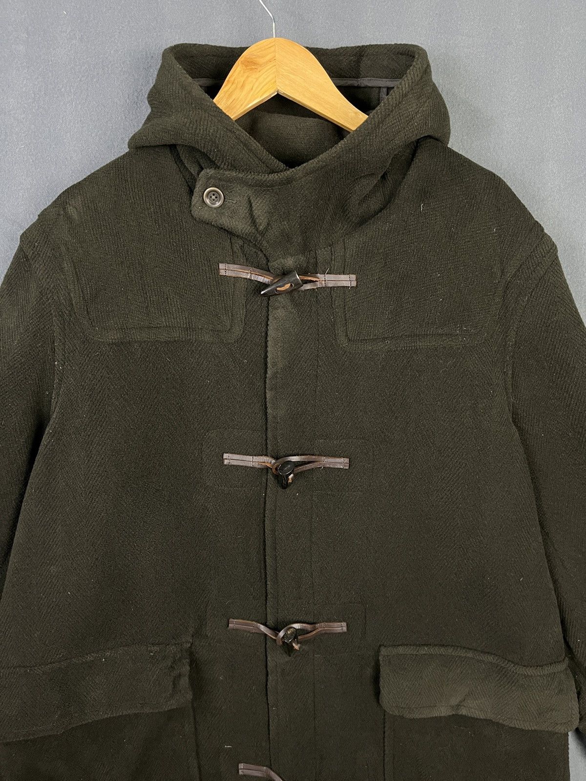 Japanese Brand × Vintage Cashmere & Wool Hooded Duffle Coat Italy Fabric Japan Made Size US M / EU 48-50 / 2 - 3 Thumbnail