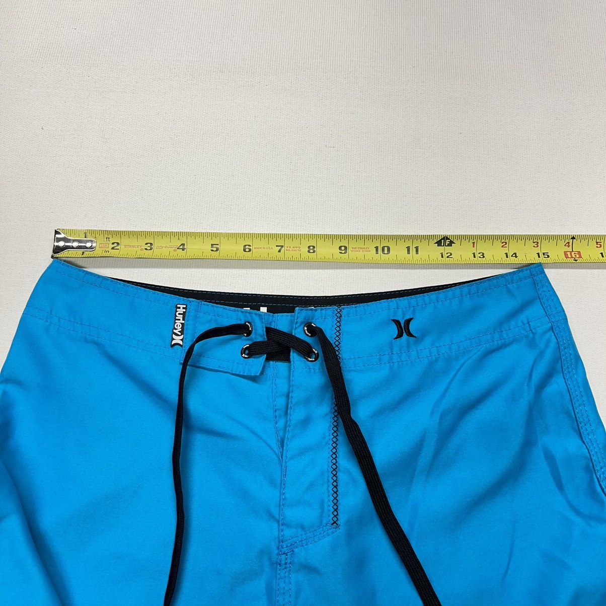 Hurley Hurley Swim Shorts Blue Board Trunks Pocket Beach Pool Logo Size US 29 - 18 Thumbnail